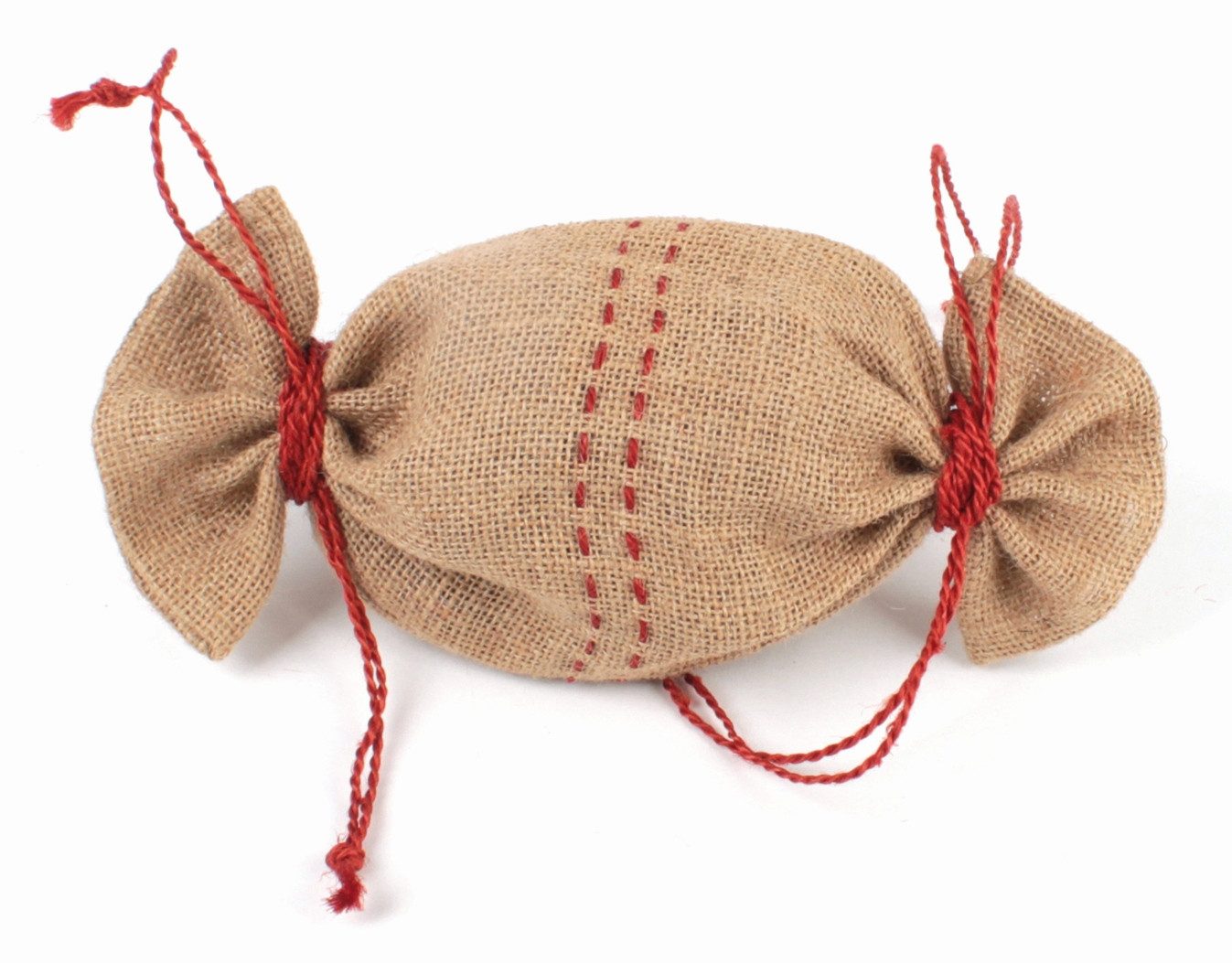 El Puente Jutesäckchen Jute-Sack mit zwei Zugbändern, Handmade, Fair Trade