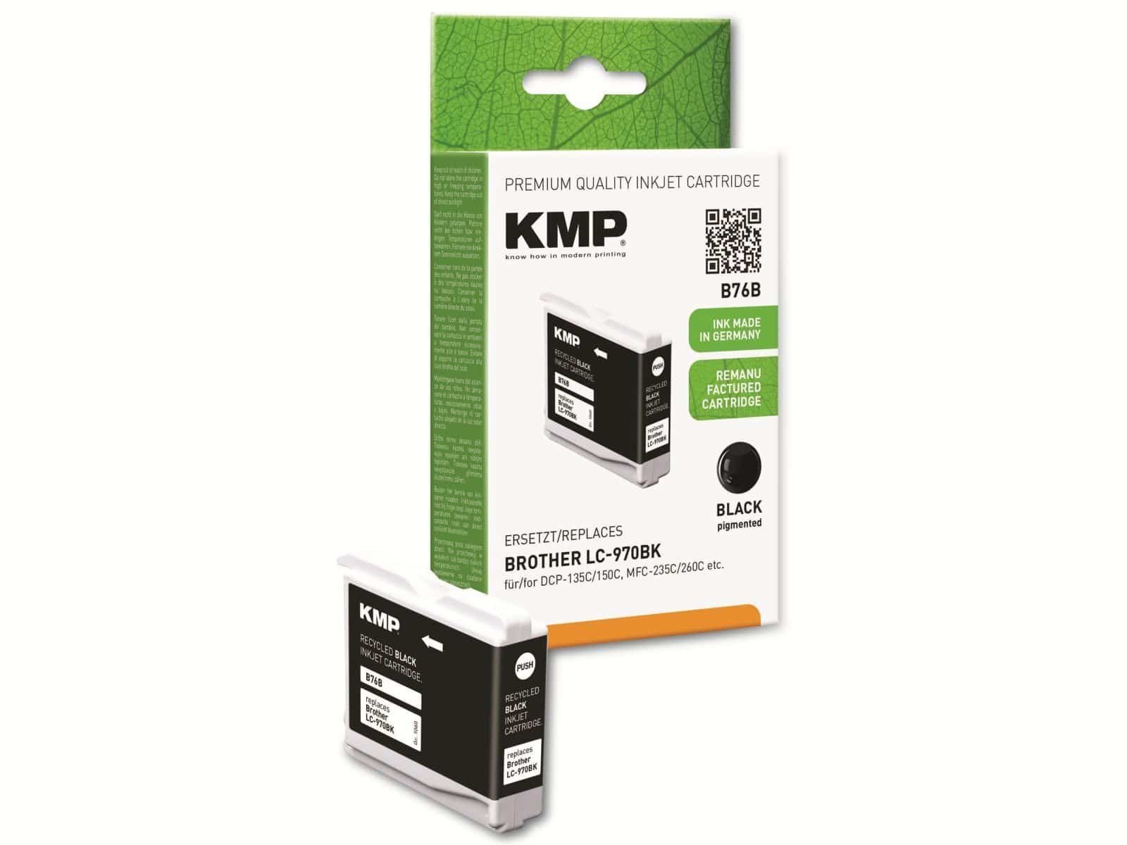 KMP KMP kompatibel für Tintenpatrone Brother LC-970BK Tintenpatrone