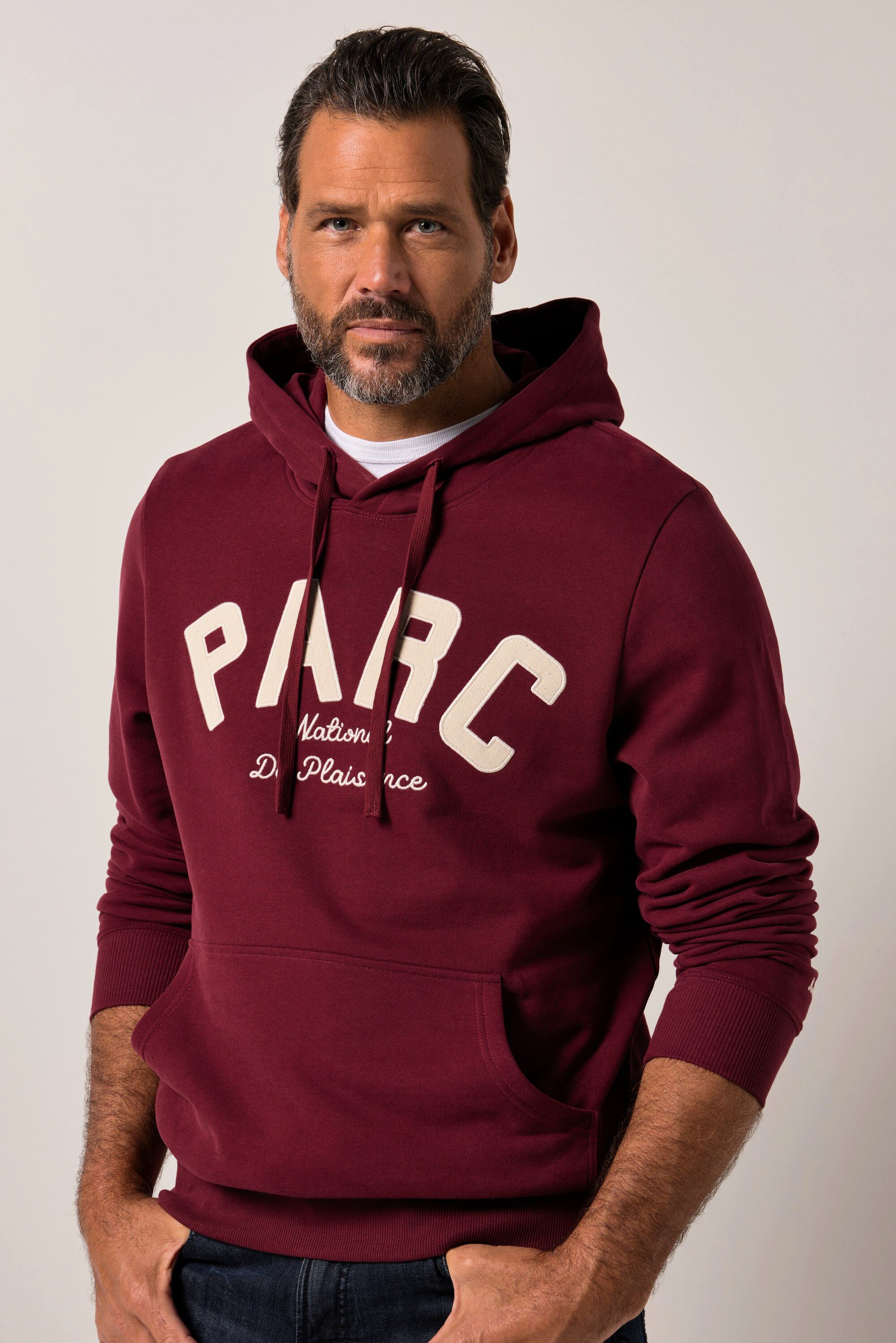JP1880 Sweatshirt JP1880 Hoodie Stickerei Badges Kängurutasche günstig online kaufen