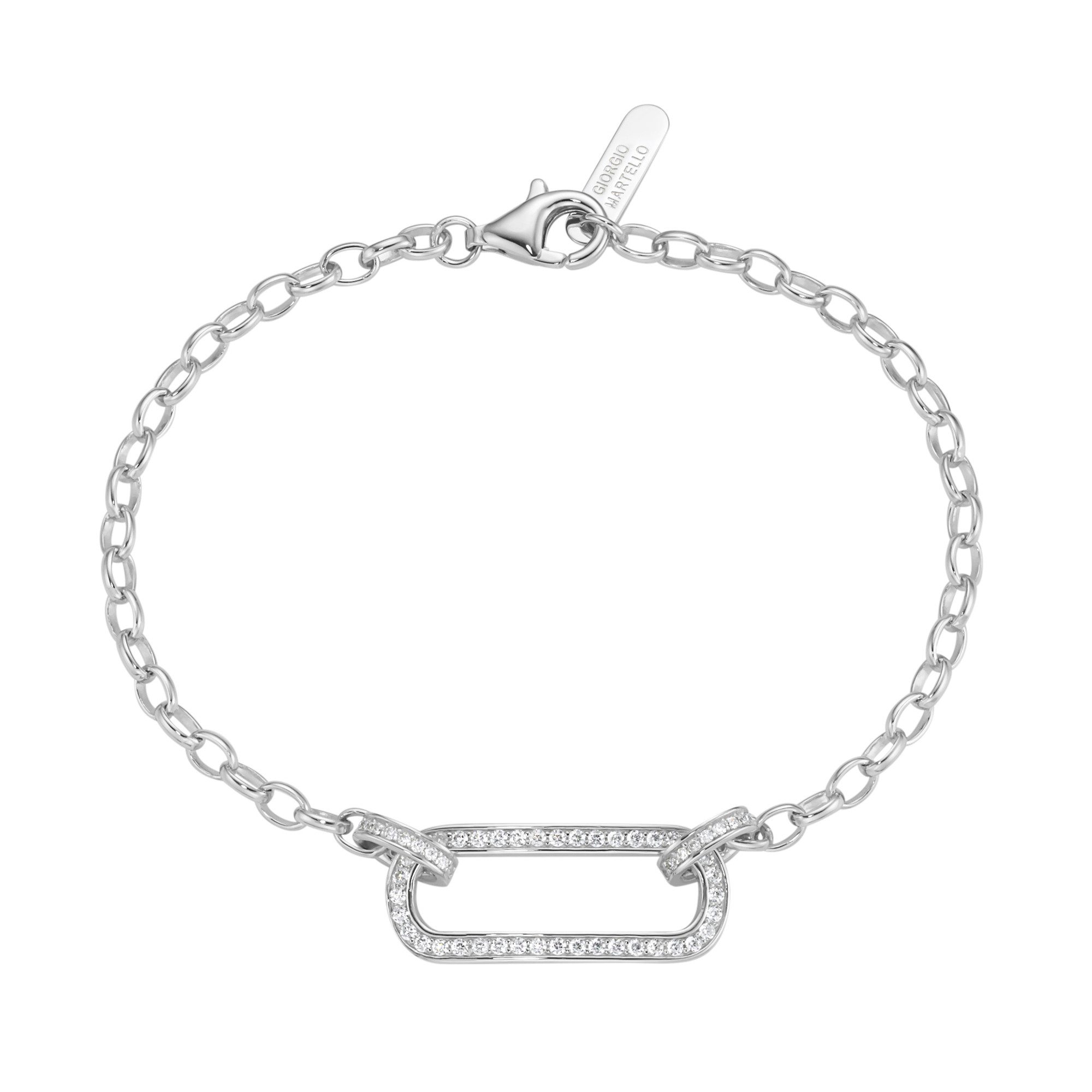 Armband mit Zirkonia, Silber 925