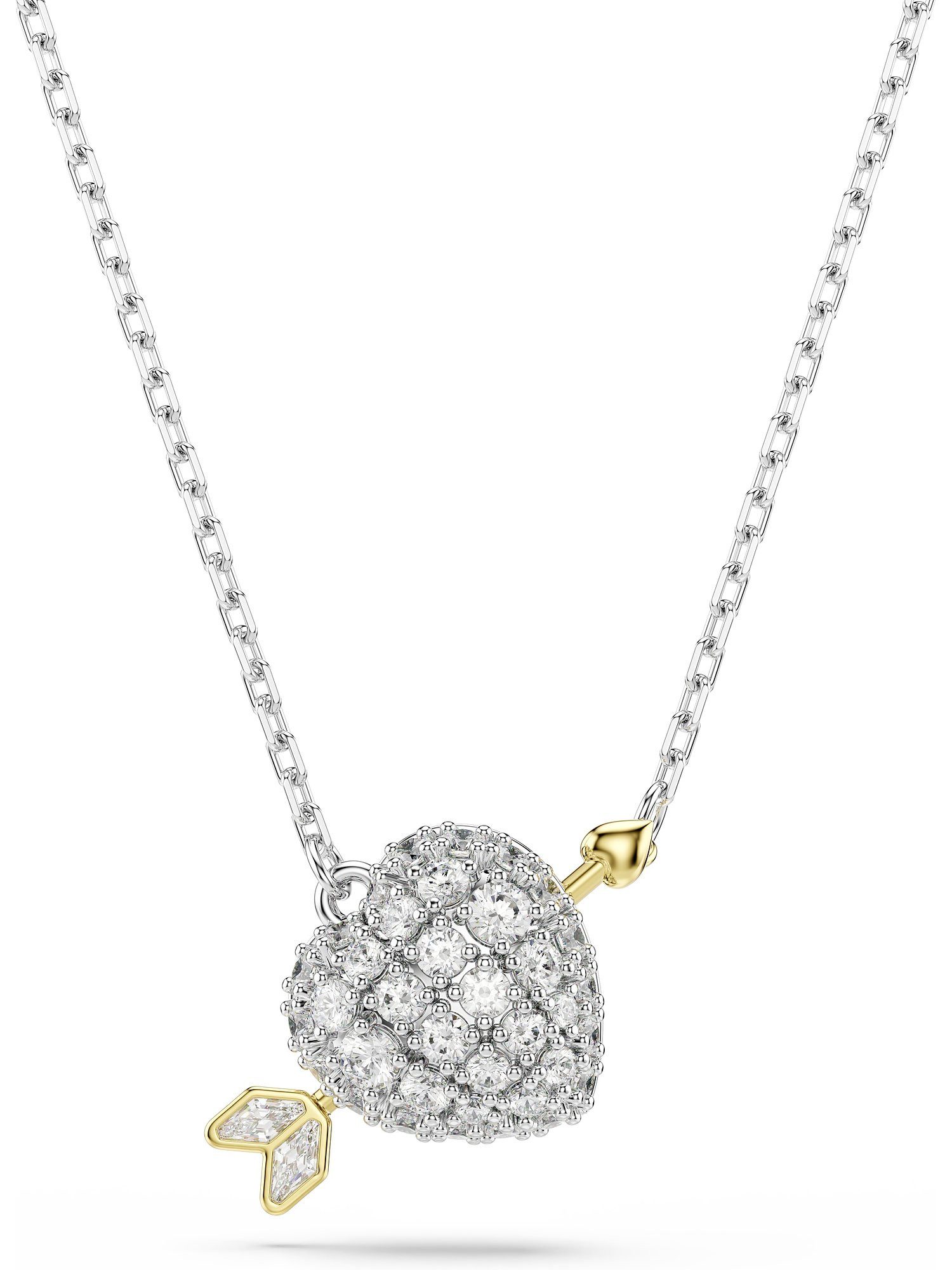 Swarovski Collier Swarovski Unisex-Kette Metall 2 Swarovski-Kristall günstig online kaufen