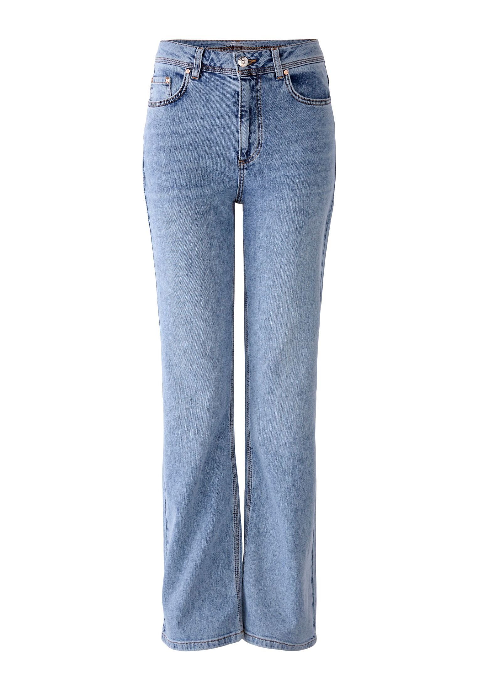 Oui Straight-Jeans Jeans THE STRAIGHT High-Waist, regular Nieten