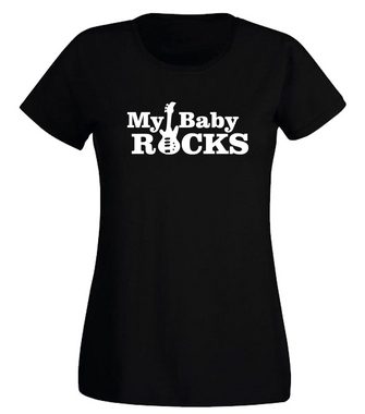 G-graphics T-Shirt My Baby rocks & My Mum rocks Mutter & Kind-Set zum selbst zusammenstellen, mit trendigem Frontprint, Aufdruck auf der Vorderseite, Spruch/Sprüche/Print/Motiv, für jung & alt