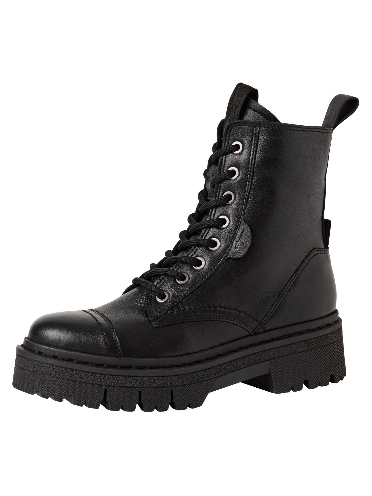 Tamaris COMFORT-Lining, Removable Sock aus Leder Schnürstiefelette COMFORT-Lining