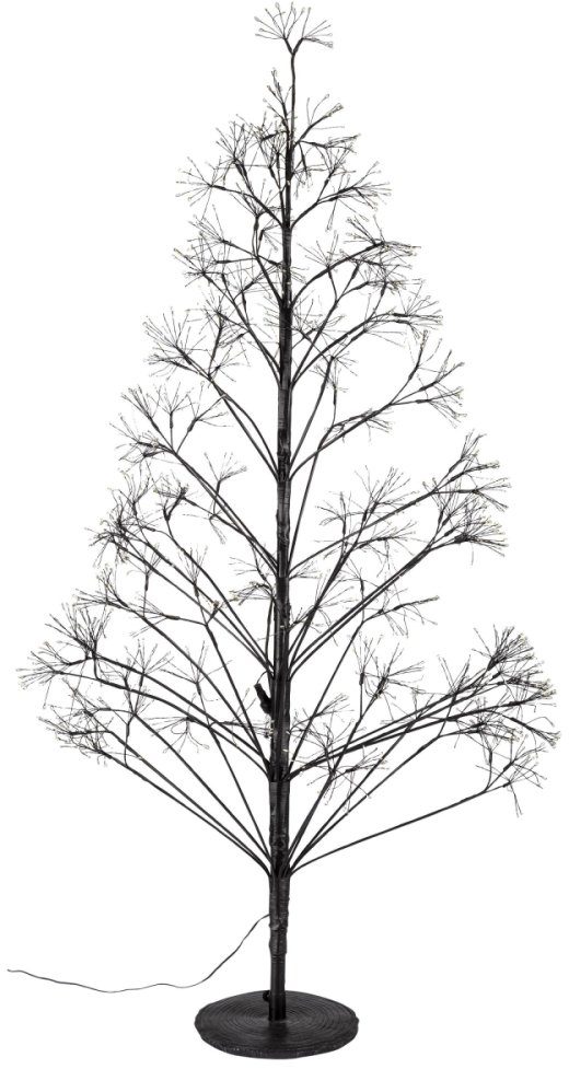 Schneider LED Baum Weihnachtsdeko 1500 aussen, fest 150 integriert, cm warmweißen ca. Höhe biegbare mit Warmweiß, LED Zweige, LEDs