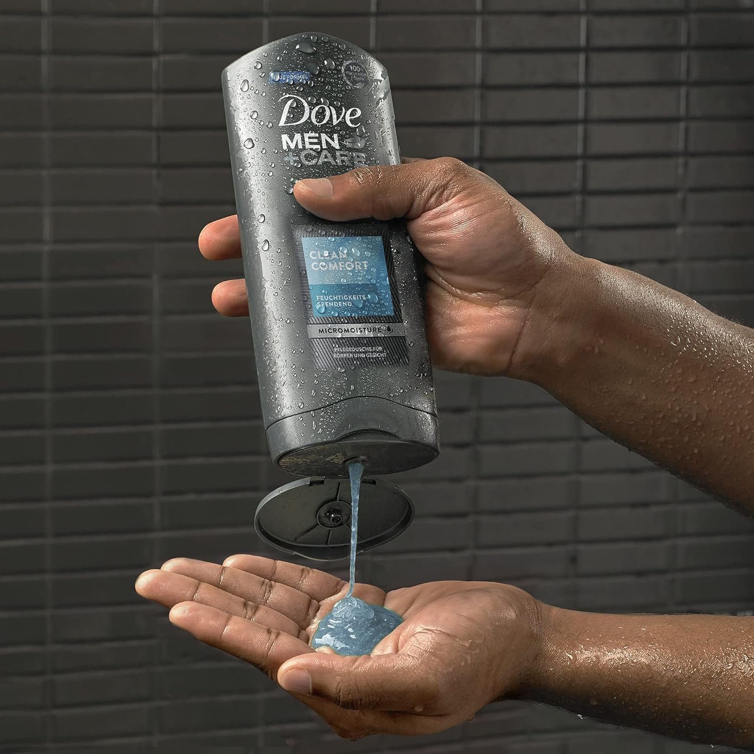 DOVE Kulturbeutel Men+Care Geschenkset Clean Comfort (2x Duschgel + Deo in Kulturtasche) (1-tlg)