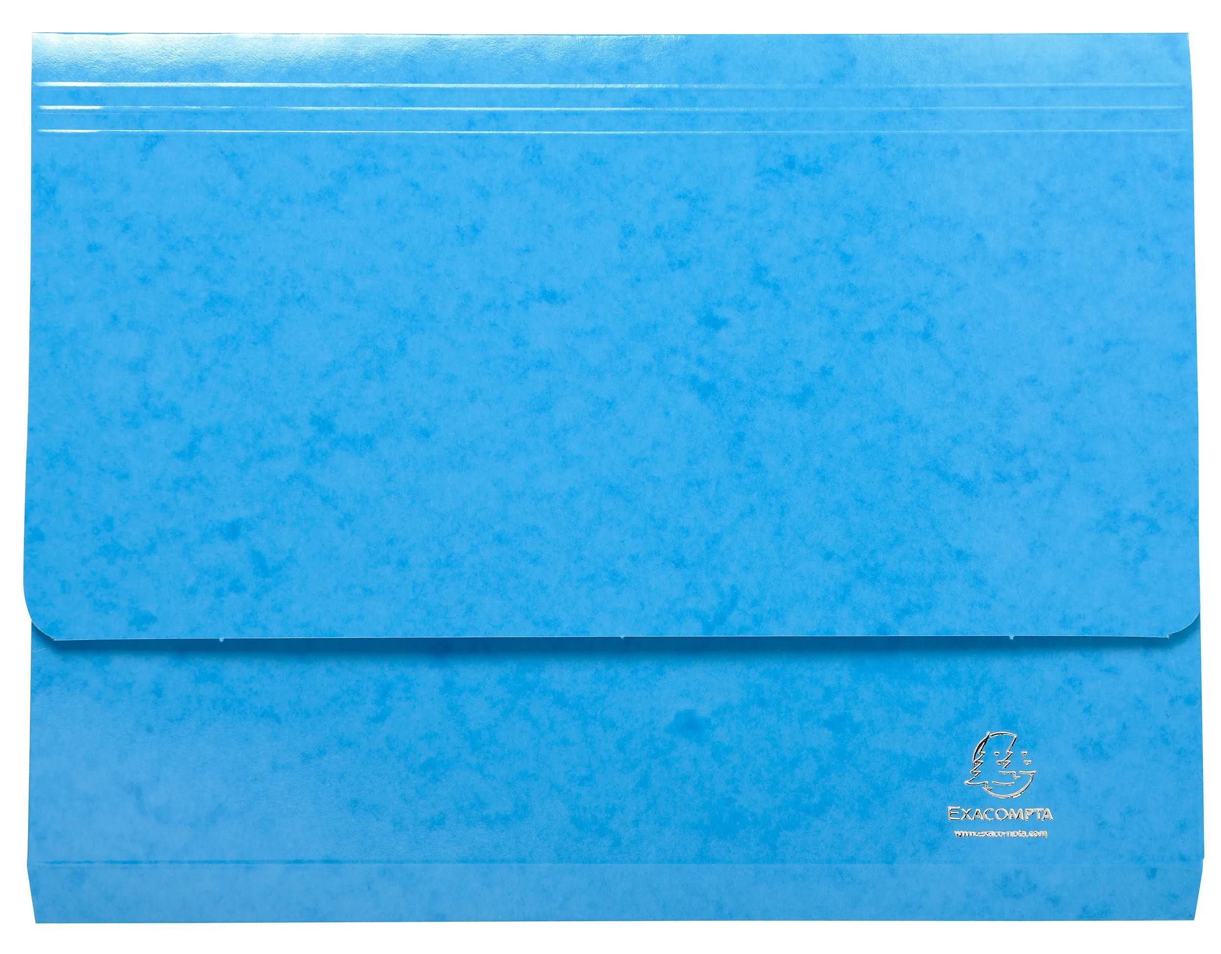 EXACOMPTA Dokumententasche 25x Aktenmappe + Verschlussklappe, Karton, A4, sortiert, 6520Z, Mappen