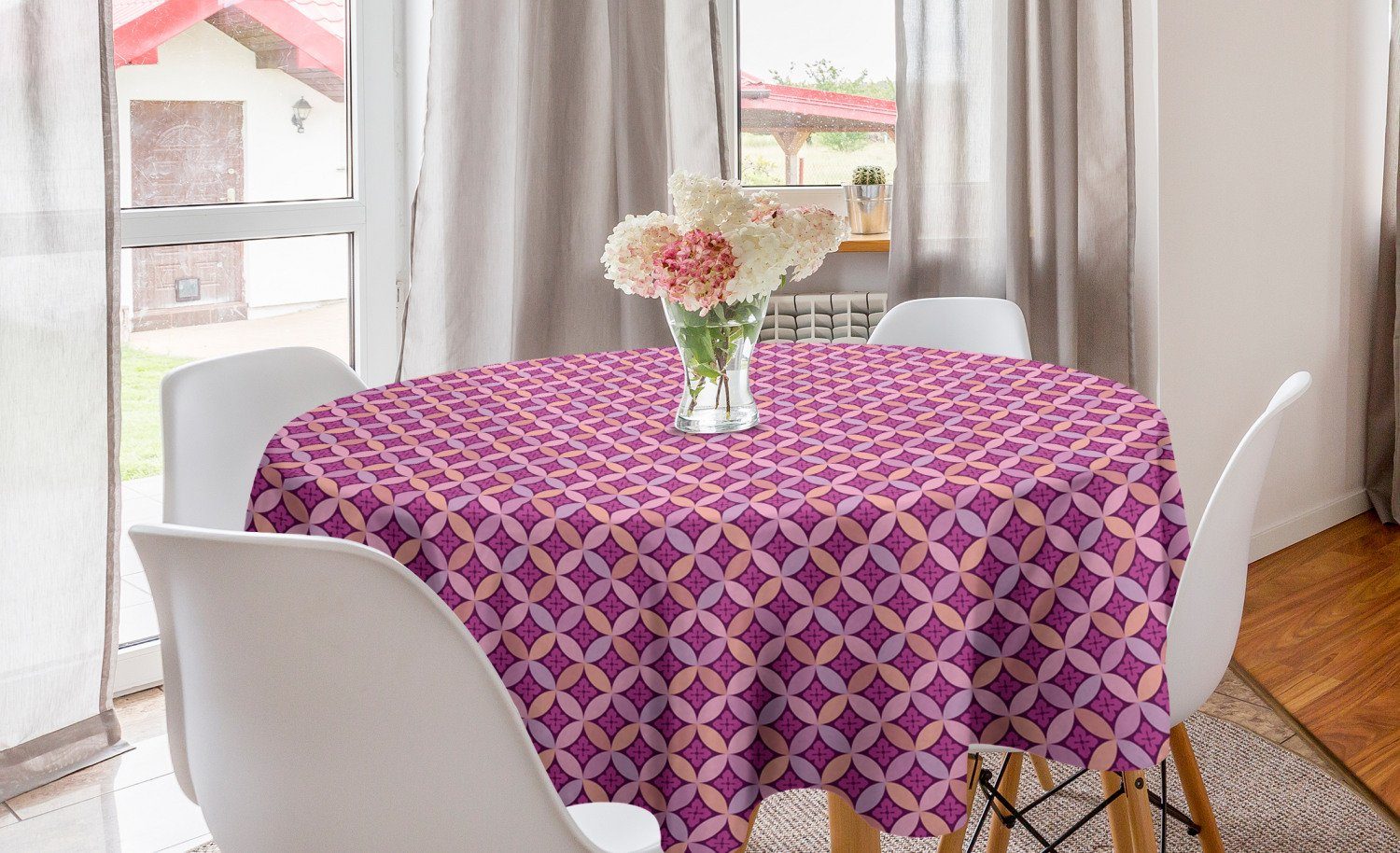 Top-Innovation Abakuhaus Tischdecke Kreis Tischdecke Blumen ovale Abdeckung und Dekoration, Küche Formen für japanisch Esszimmer