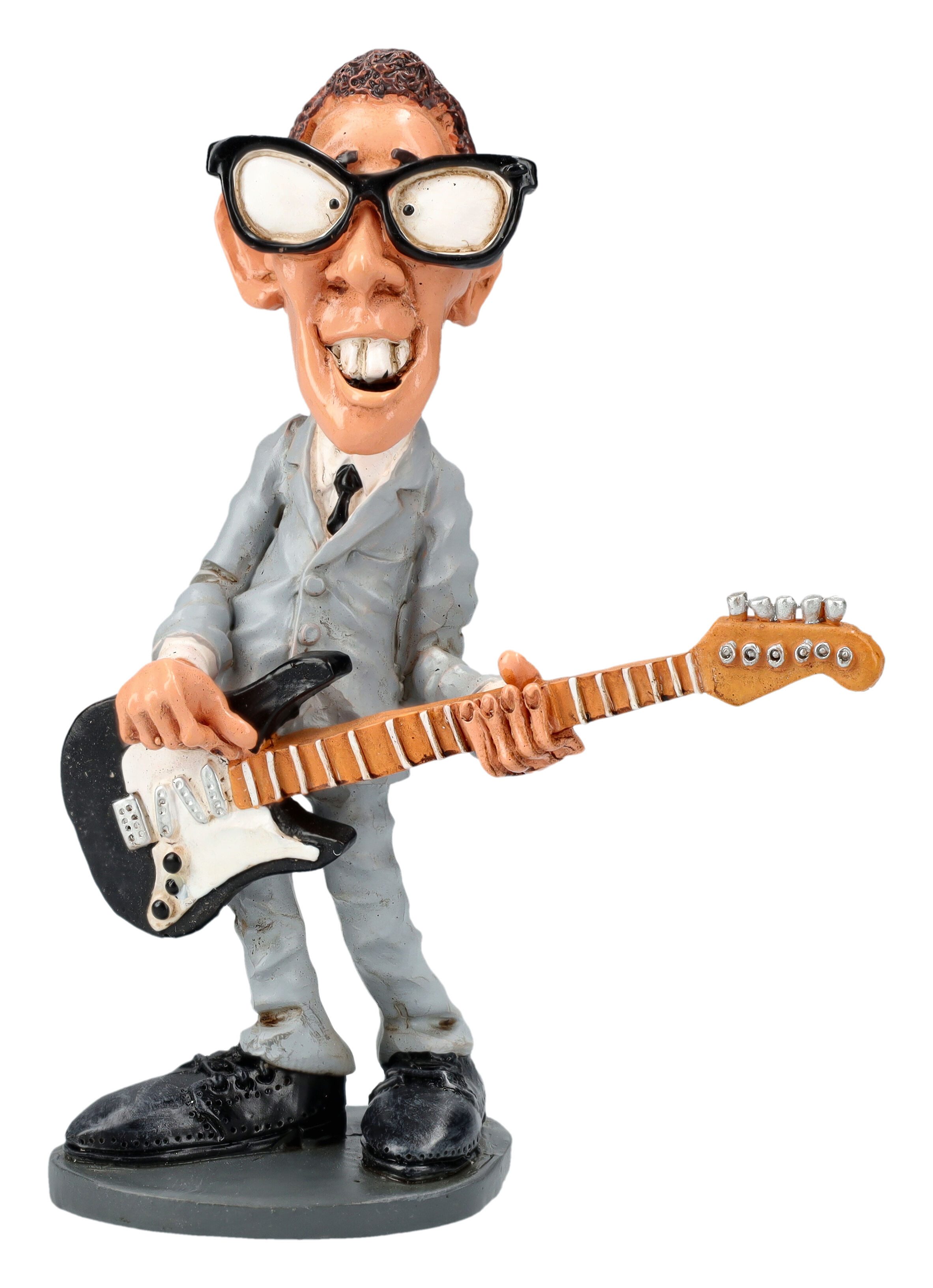 Dekofigur Lustige Rockstar Figur - Sänger Buddy - Rockmusiker Gitarrist Deko