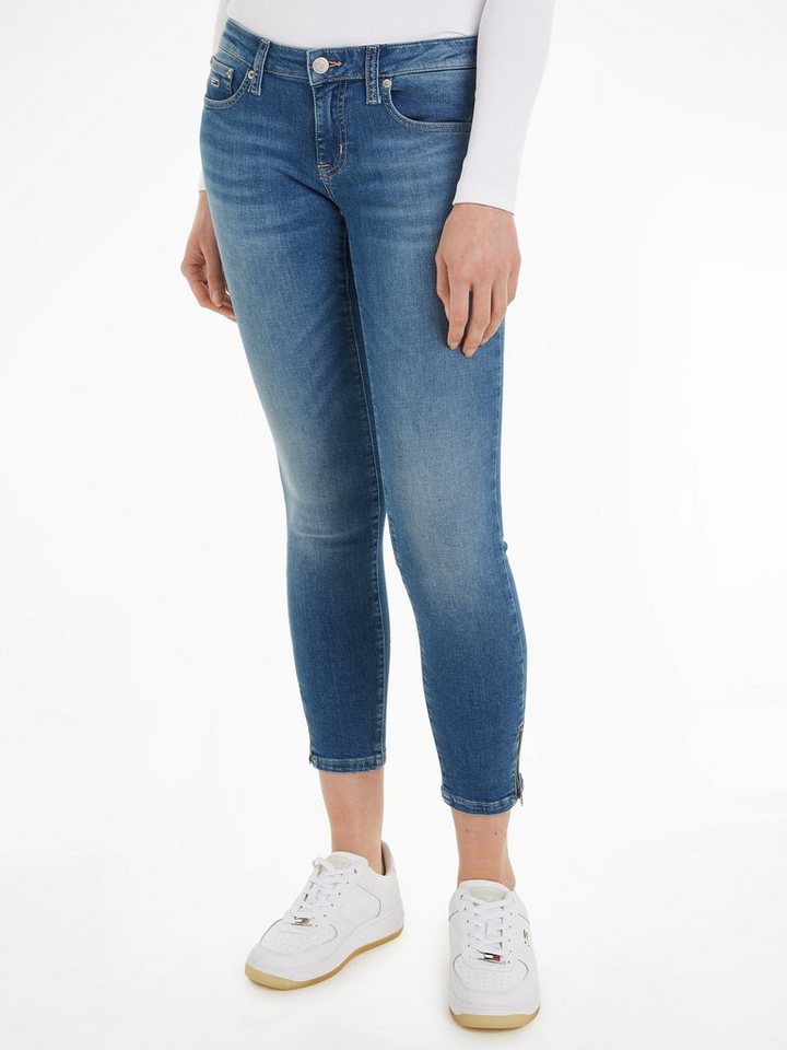 Tommy Jeans Skinny-fit-Jeans LW SKN ANK ZIP AH1230 mit Logostickerei