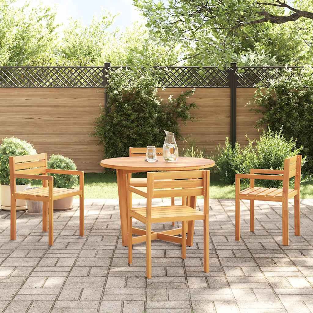 vidaXL Gartenlounge-Set 5-teiliges Garten-Ess-Set aus Massivholz, (1-tlg)