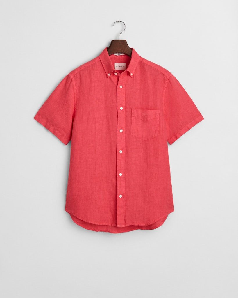 Blusenshirt REG GMNT DYED LINEN SS SHIRT