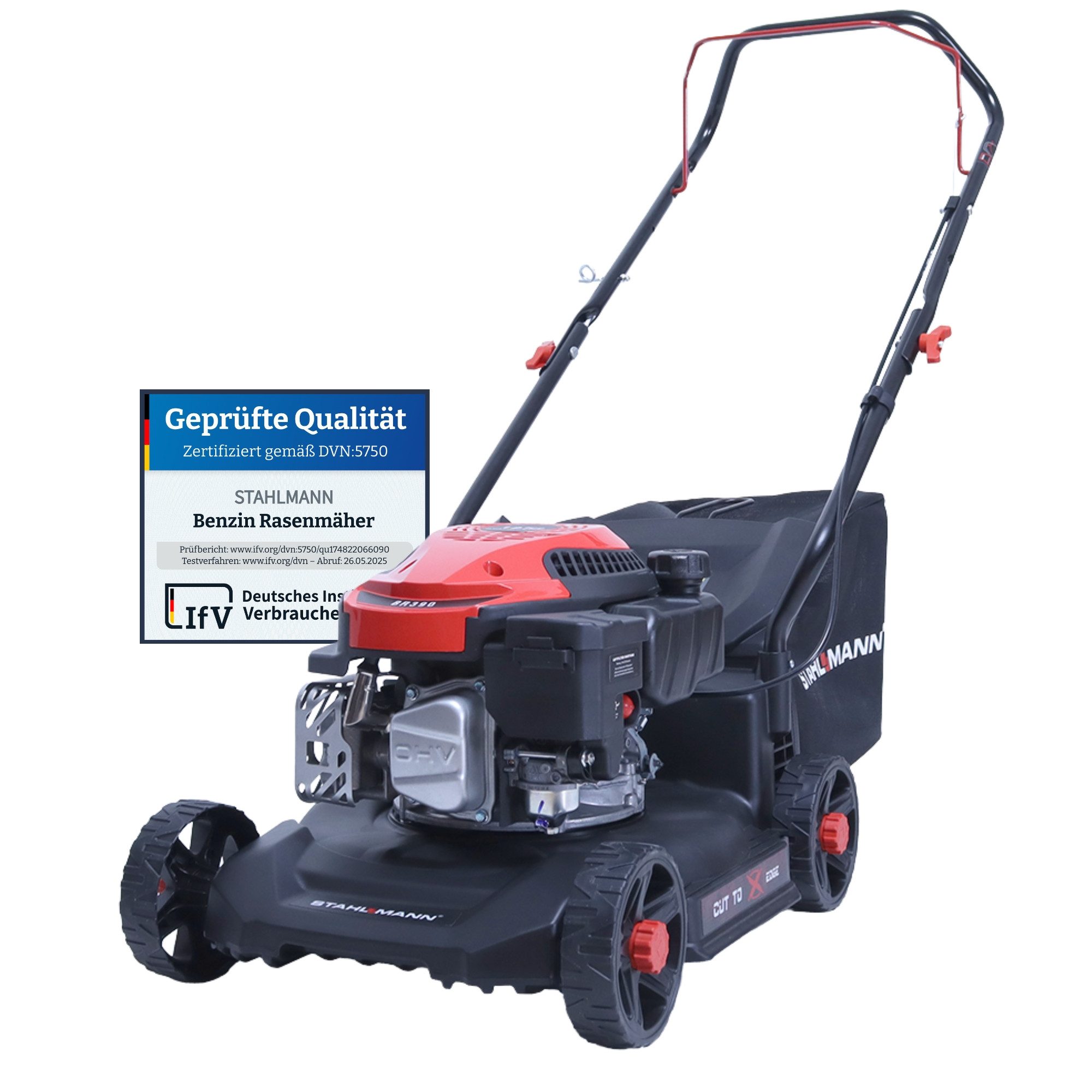 Stahlmann Benzinrasenmäher Rasenmäher Benzin BR390 – 4,0PS (2,9kW) 127ccm, günstig online kaufen