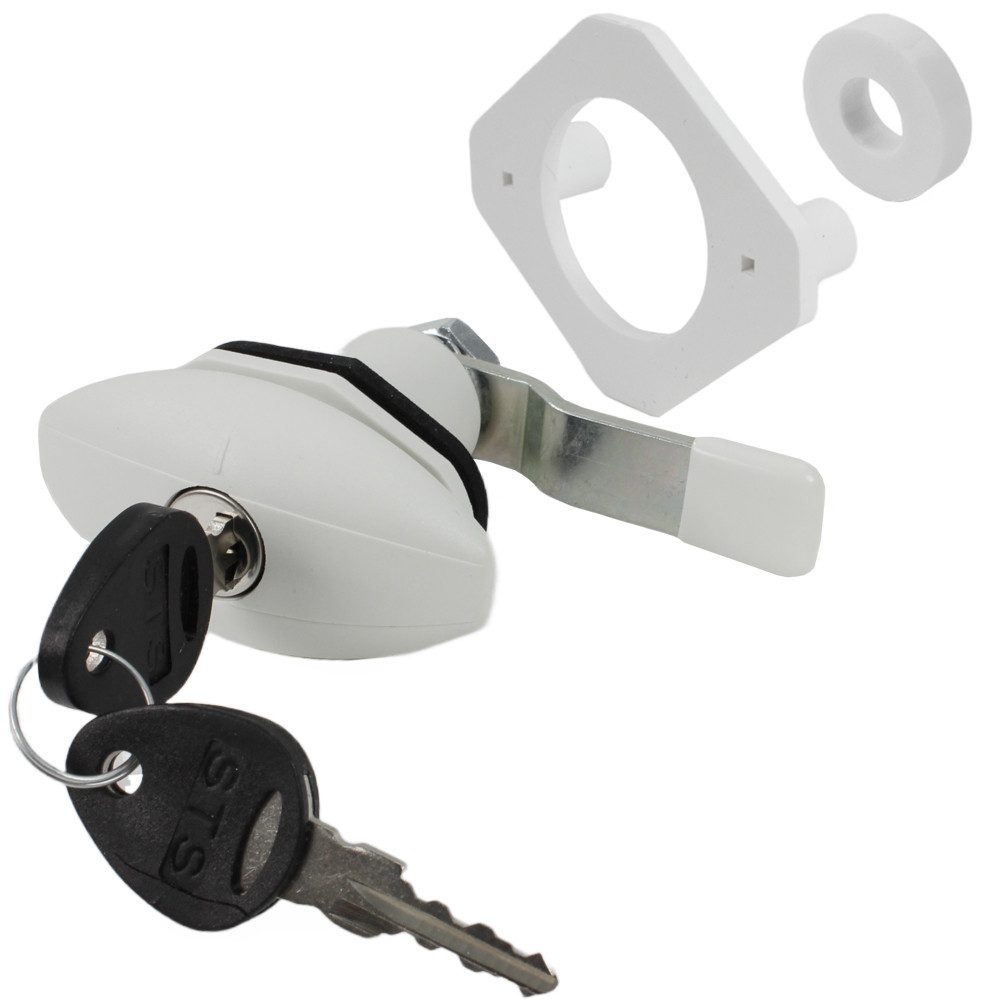 Aufschraubschloss STS Push Lock Klappenschloss Ellipse klein Wohnmobil Caravan Boot