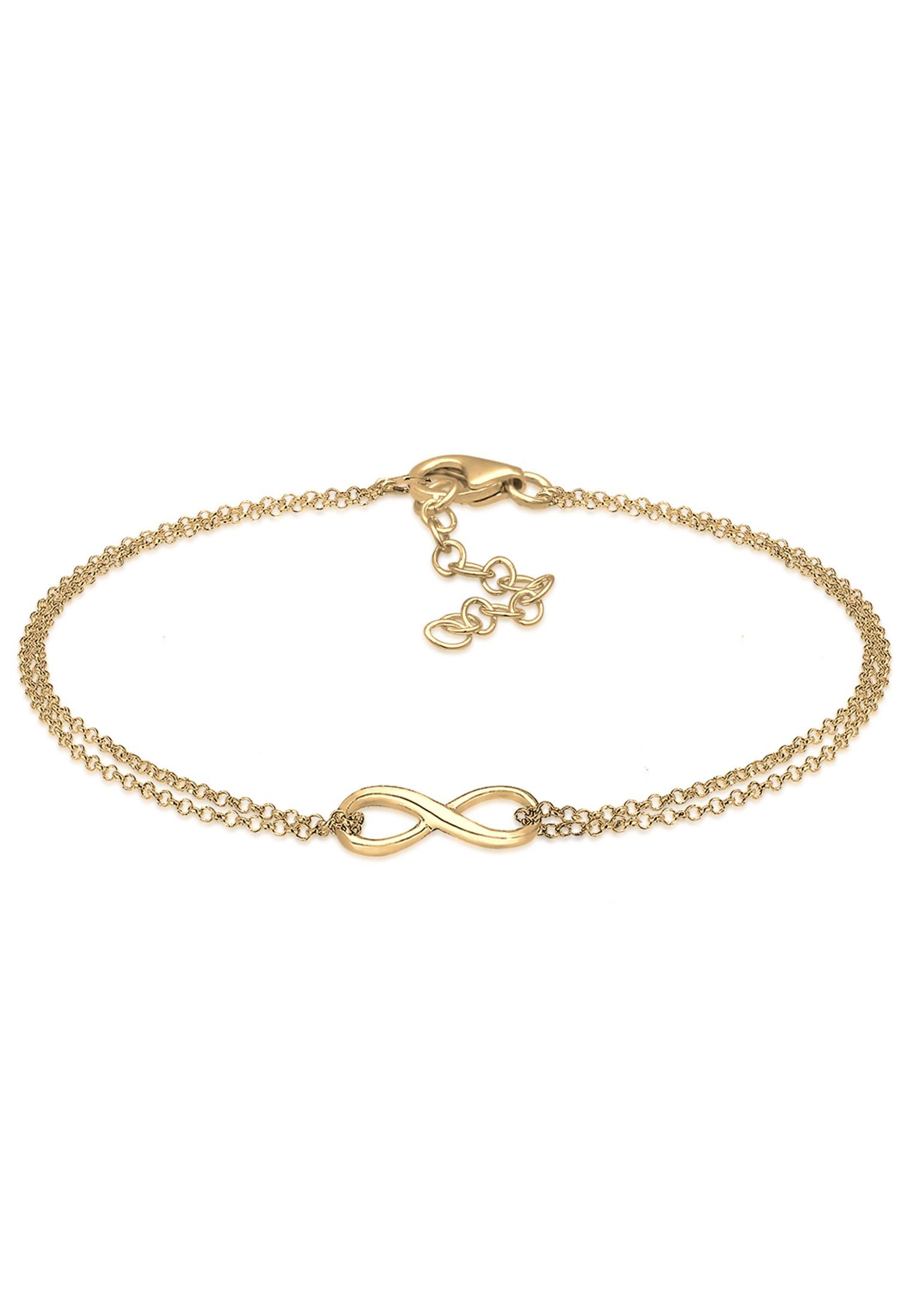 Gold Elli Love Infinity Symbol Armband Layer Infinity Unendlichkeit Silber,