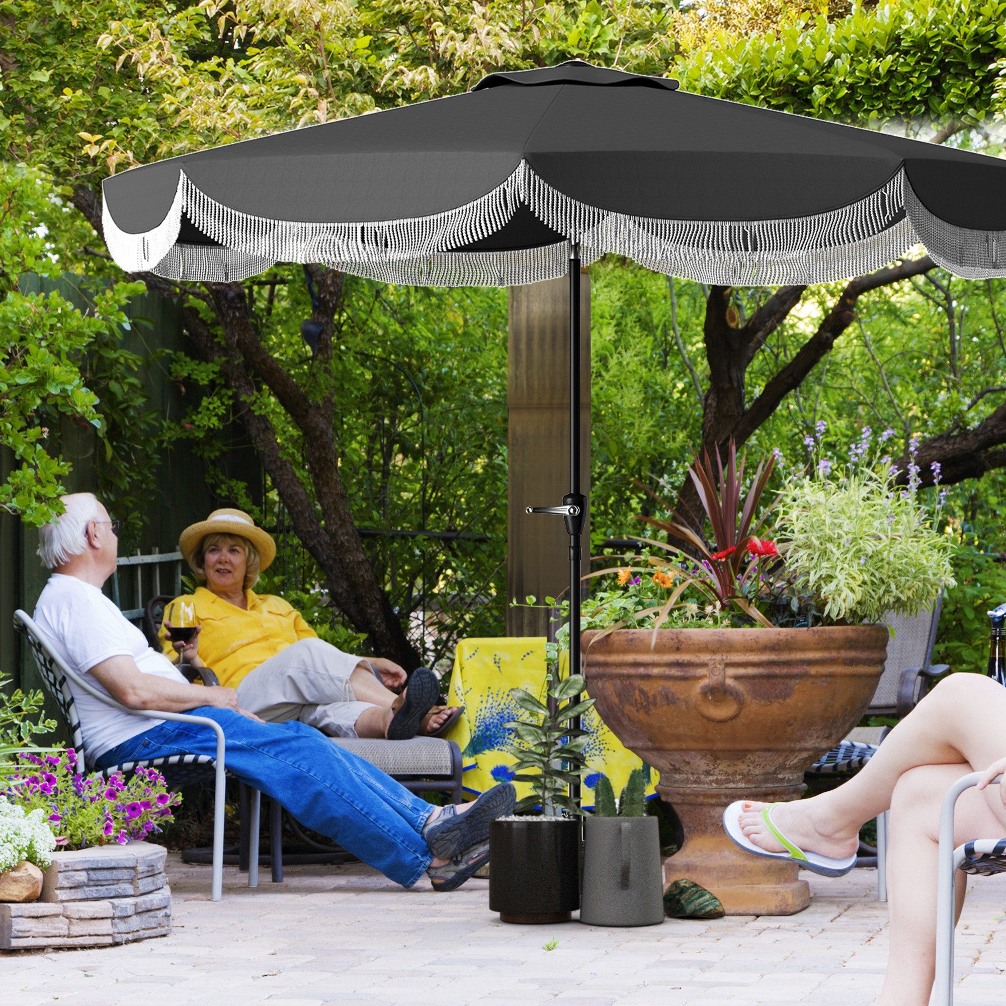 Outsunny Sonnenschirm Ø269 cm, UV 30+, günstig online kaufen