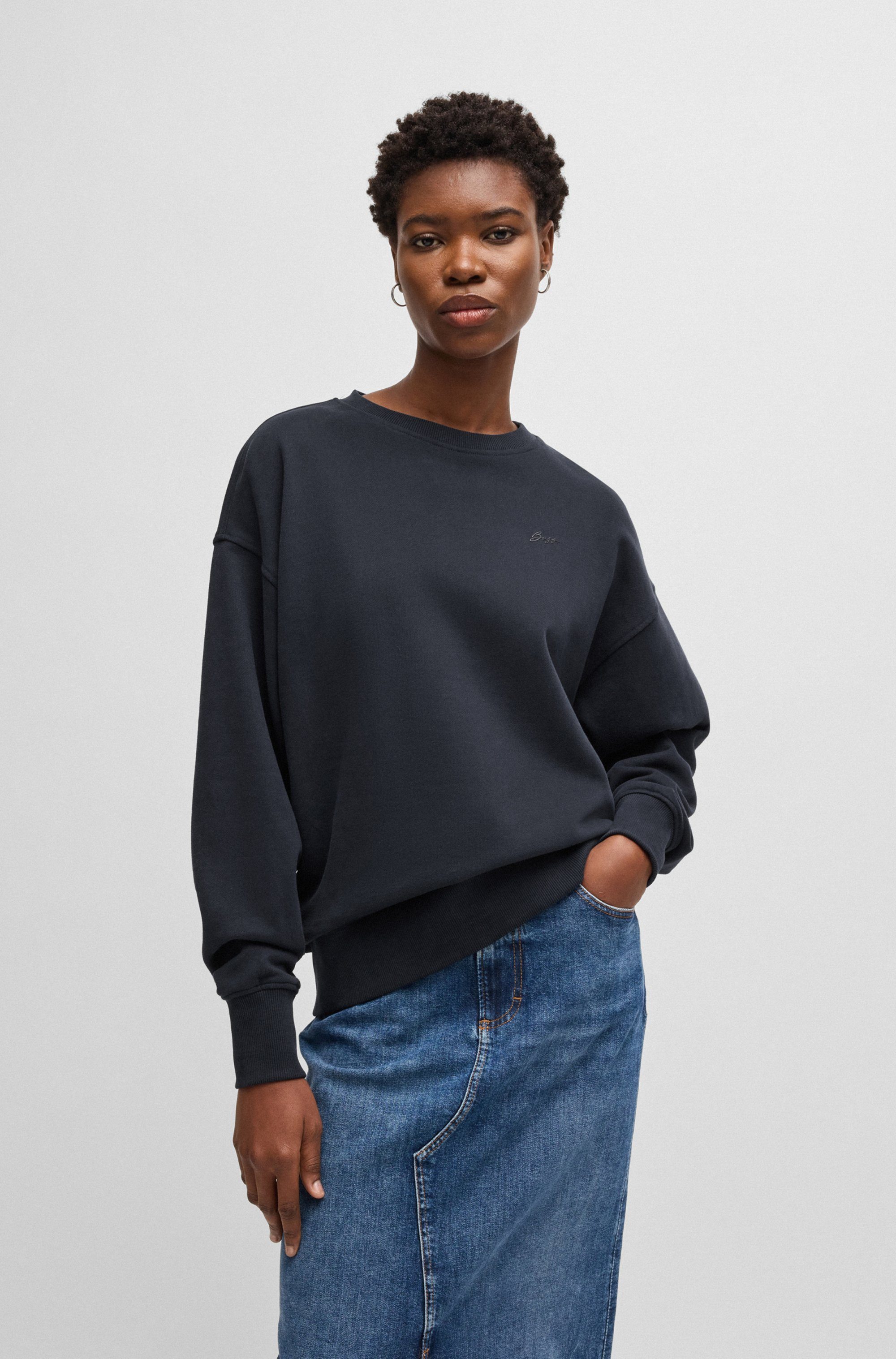 BOSS ORANGE Sweatshirt Eteia Premium Damenmode oversized, Rundhals, mit BOS günstig online kaufen