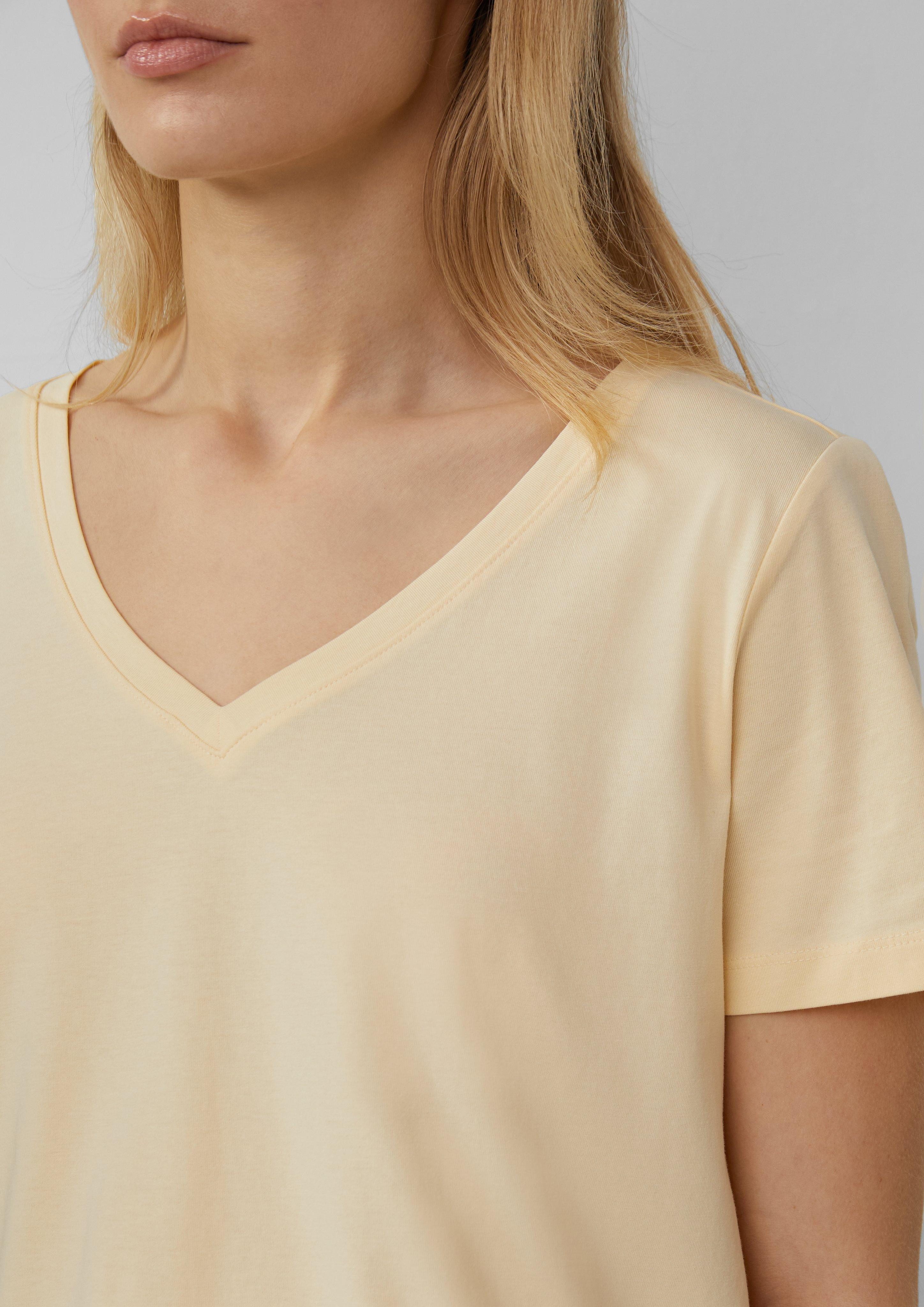 s.Oliver Kurzarmshirt T-Shirt mit V-Ausschnitt günstig online kaufen