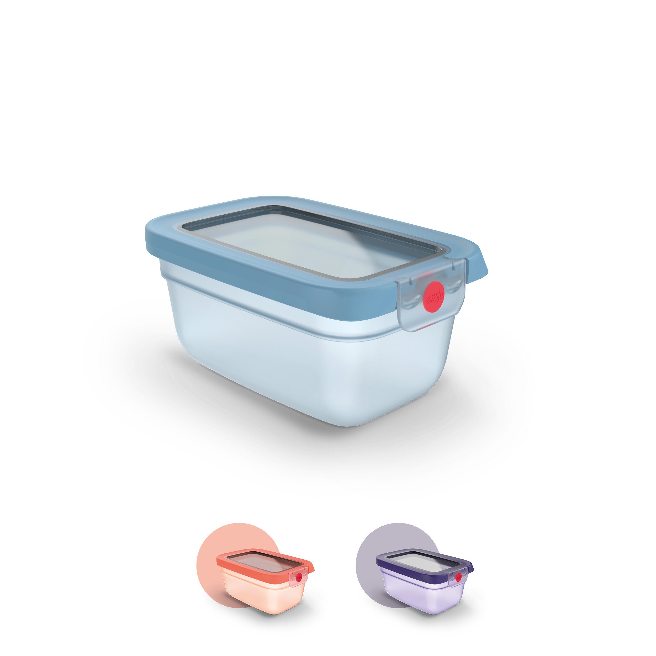 Emsa Frischhaltedose oneClick, Polyprophylen (PP), (1-tlg), verschlossen mit nur 1 x Klick, 100% dicht, made in Germany