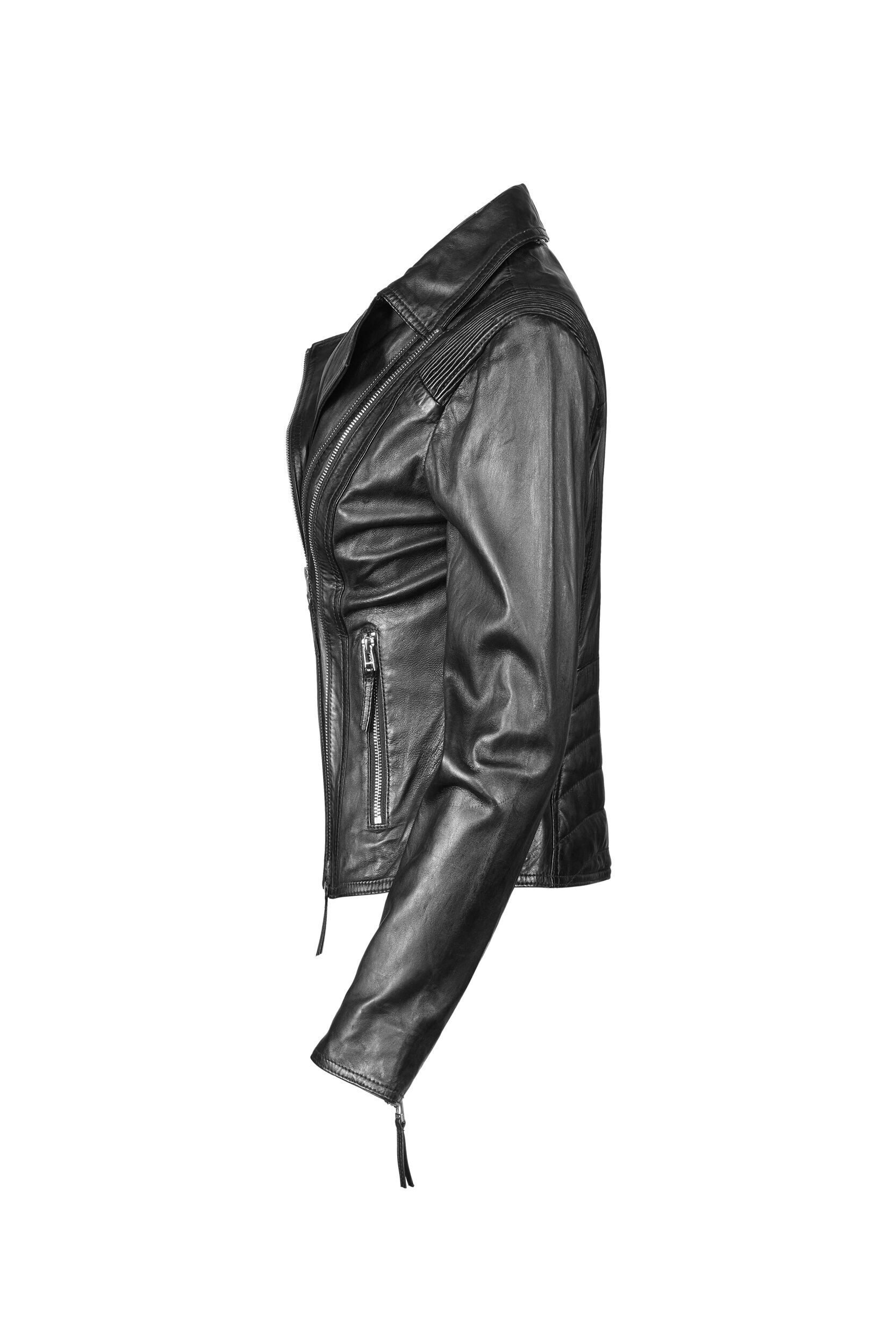 Apple of Eden Lederjacke AOE-129 (1-St) mit Reißverschlusstaschen