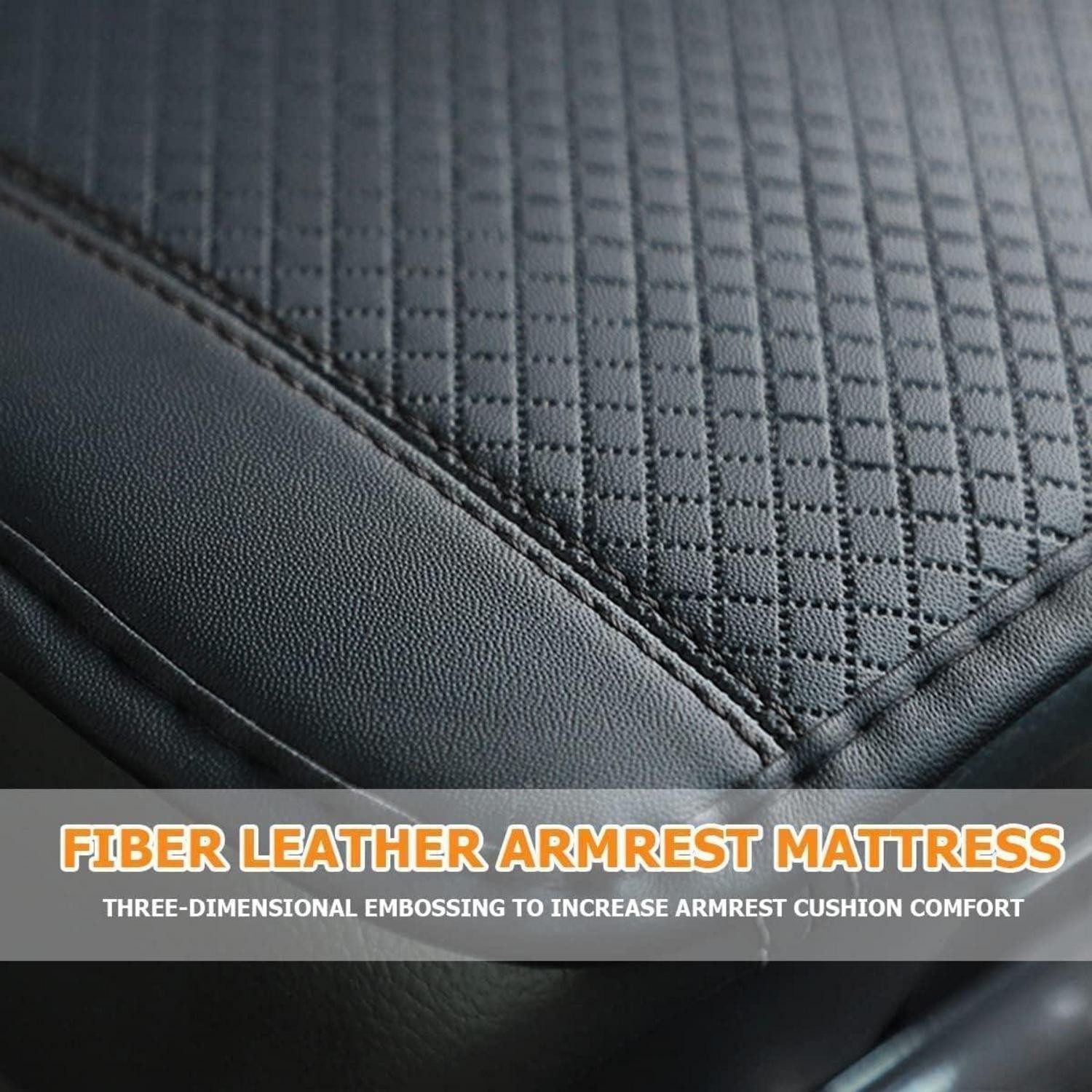 LuxusKollektion Armlehne Leder Armlehnenkissen Mittelkonsole Autos Schwarz