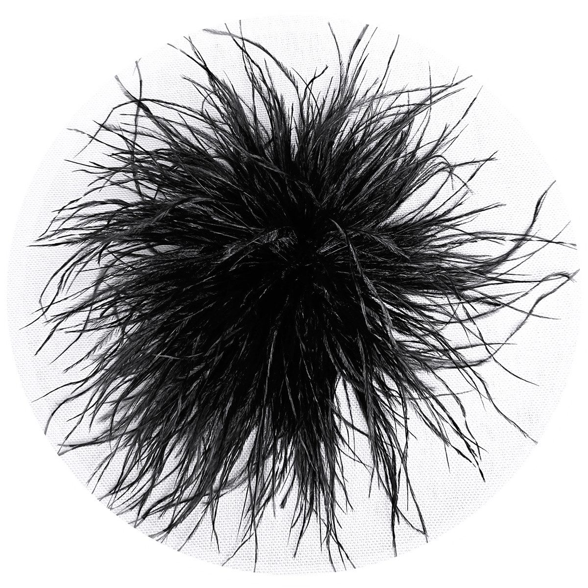 Brosche Federbrosche Schwarz Clip Antecker Federn Klammer Haarklammer Strau günstig online kaufen