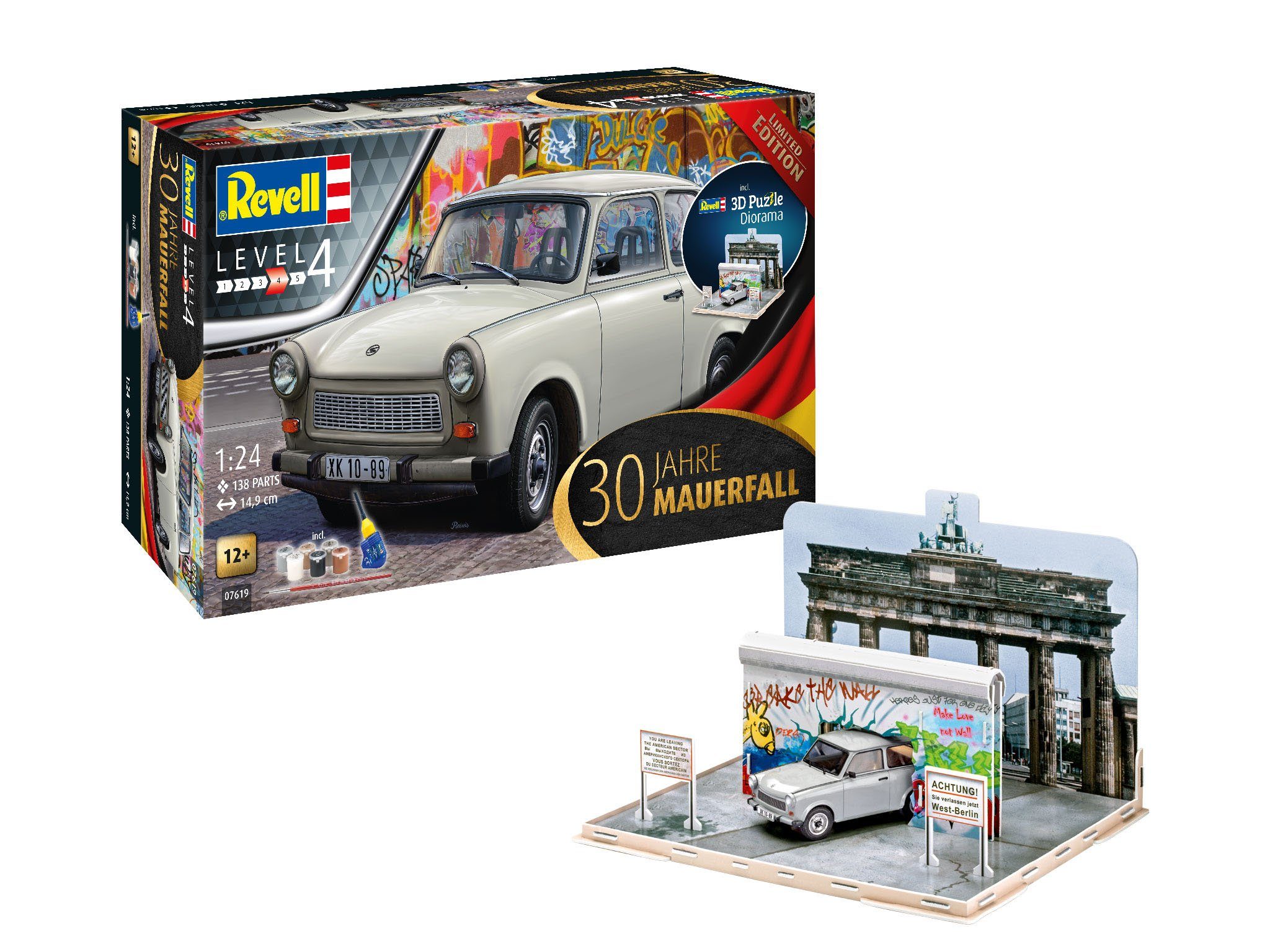 Revell® Spielzeug-Auto Revell 07619 - Modellbausatz, 30 Jahre Mauerfall, Li günstig online kaufen
