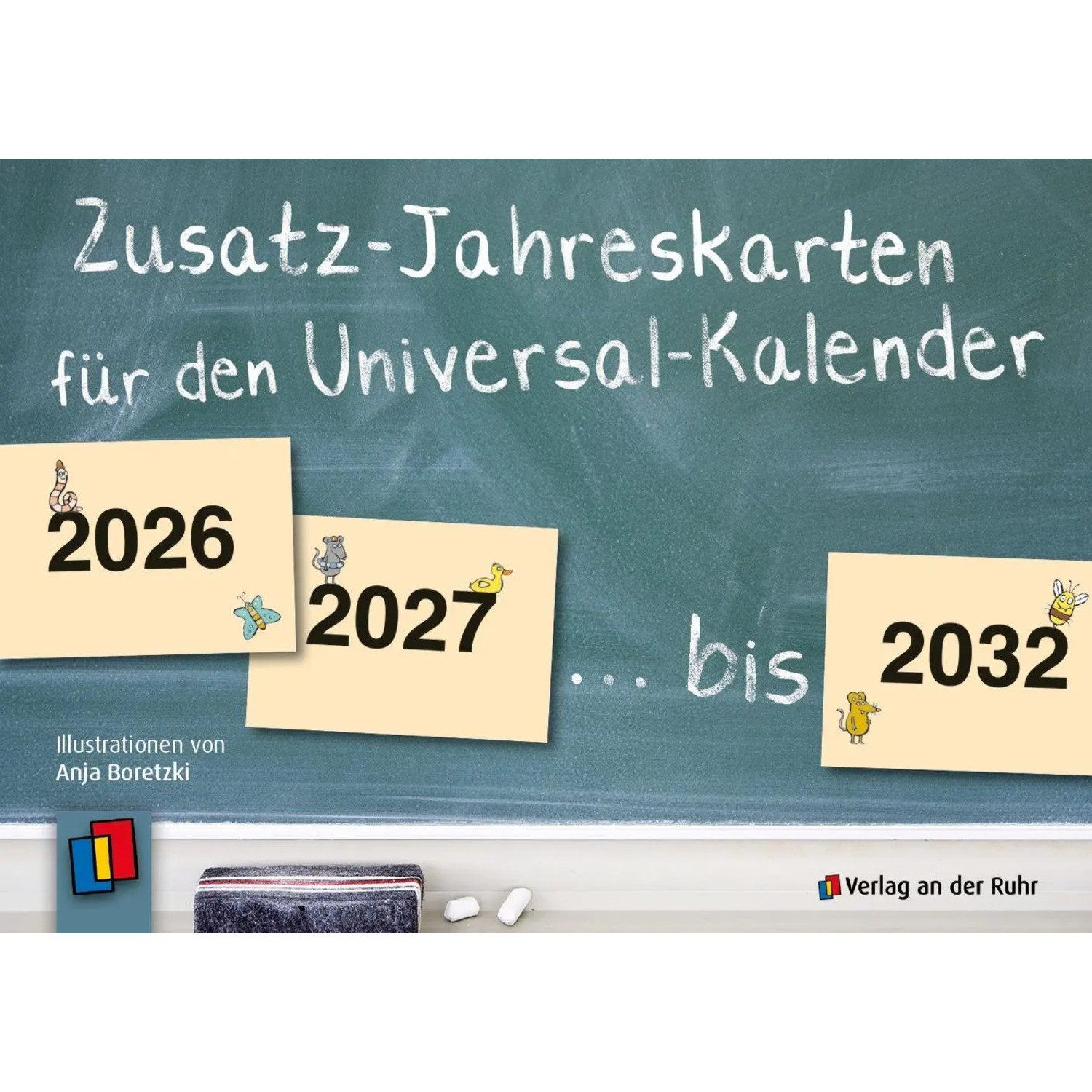 Verlag an der Ruhr Geburtstagskalender Zusatz-Jahreskarten 2026 - 2032 für den Universal-Kalender