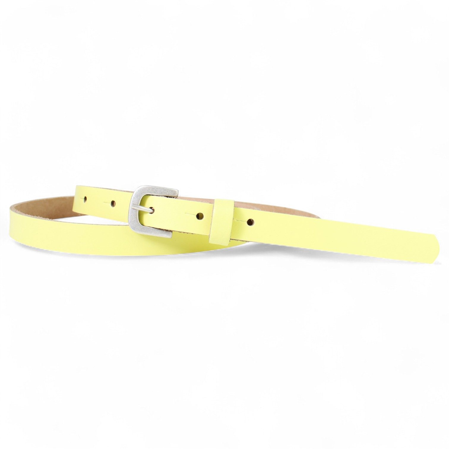 FRONHOFER Taillengürtel Damen Rindsleder (1-St) Schmal, versilbert, Made in Germany