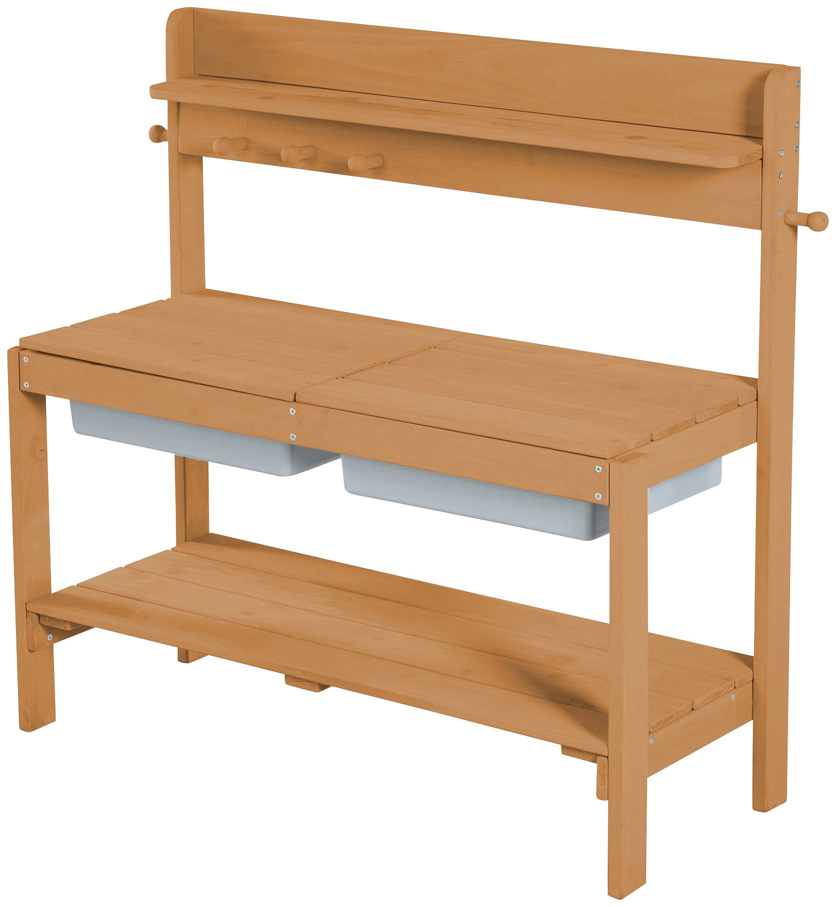 roba® Outdoor-Spielküche Gartenküche FUN Holz, Kunststoff, braun