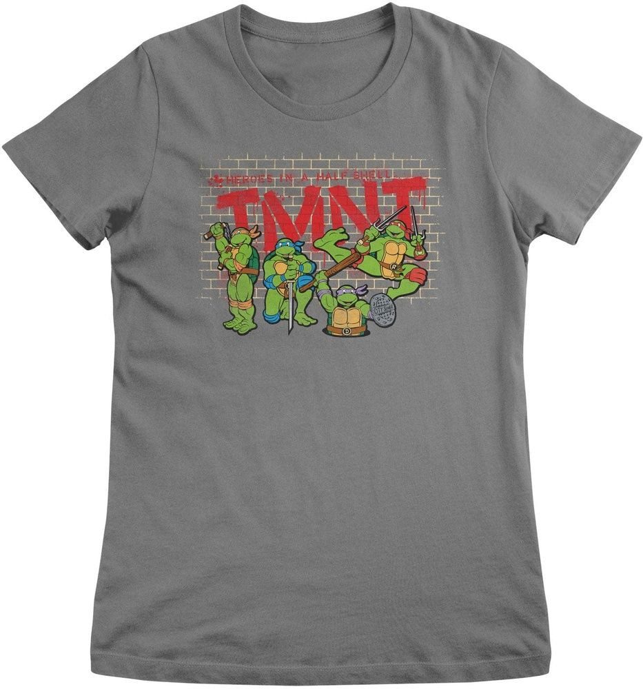 Teenage Mutant Ninja Turtles T-Shirt TMNT - Graffiti Wall Heroes Girly Tee