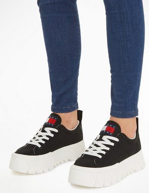 Tommy Jeans TJW VULC FLATFORM LC Plateausneaker mit markanter Plateausohle, Freizeitschuh, Halbschuh, Schnürschuh