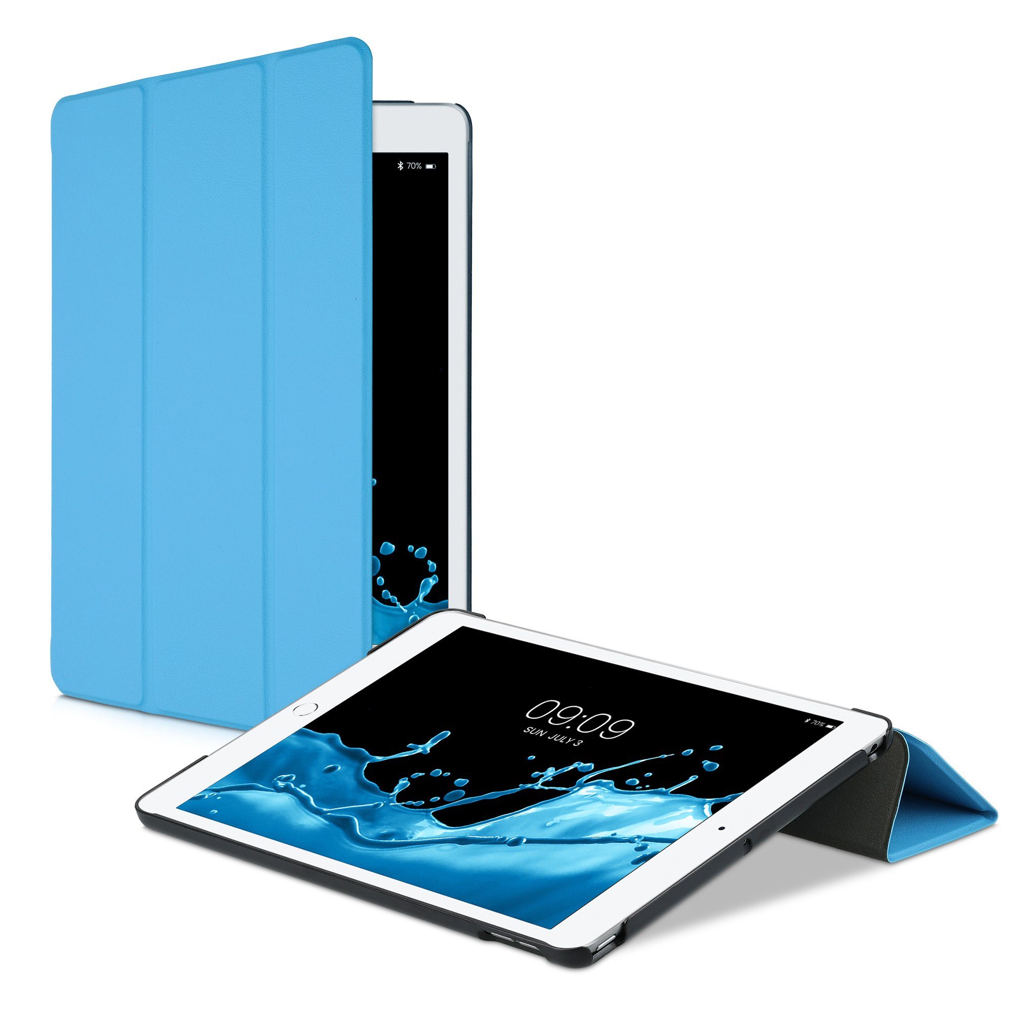 kwmobile Tablet-Hülle Hülle für Apple iPad 10.2 (2019/2020/2021 - 7./8./9.  Gen), Tablet Smart Cover Case Schutzhülle mit Ständer