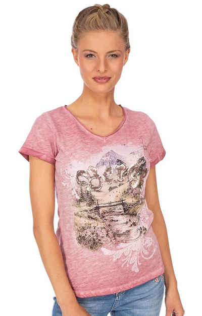 Hangowear Trachtenshirt T-Shirt ZADORA rosa