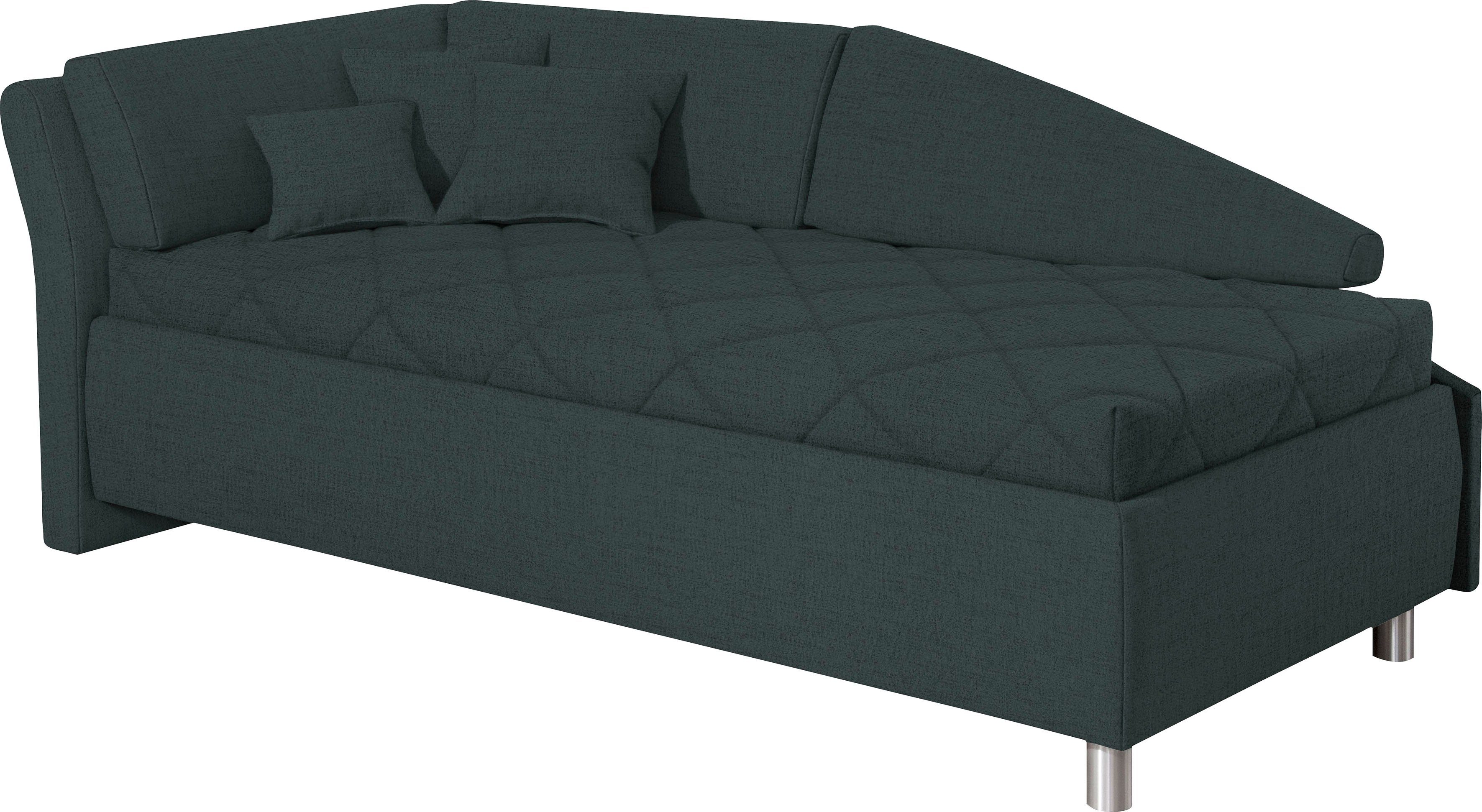 ADA trendline Schlafsofa TMD Bettkasten, Stk. aus: 16 Lindsay, 30x30cm 2 1 blaugrün Stk. 40x40cm, Zierkissen-Set