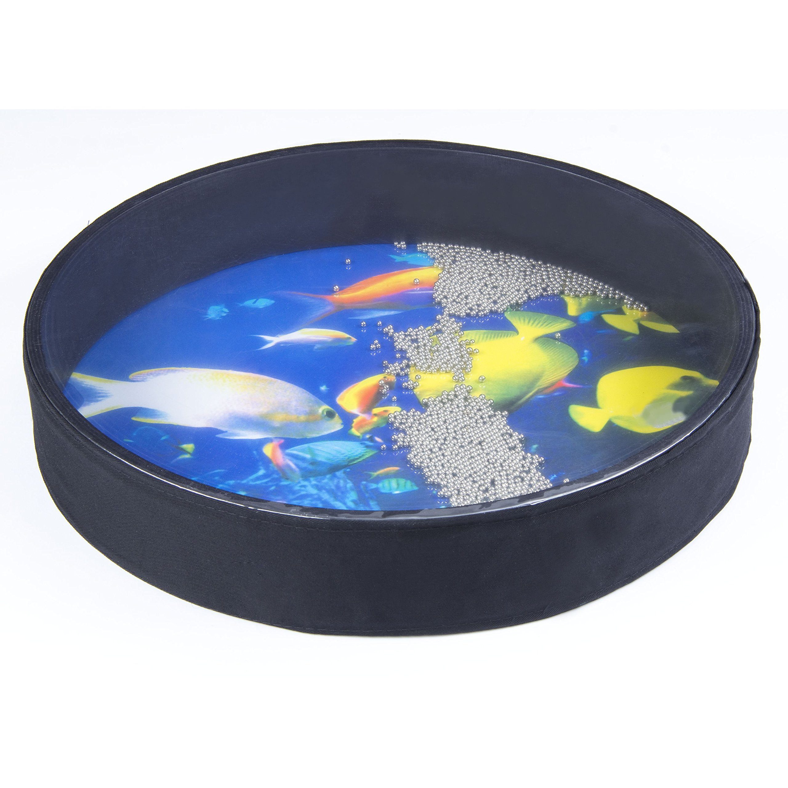 FAME Trommel,16" Ocean Drum Vielseitige Ritual Percussion Holz mit Kunststofffell Realistische Meeresklänge Ideal für Unterwegs Custom Farbe, Percussion, Ritual Percussion, Ocean Drum, Meeresklänge, Ritual Percussion