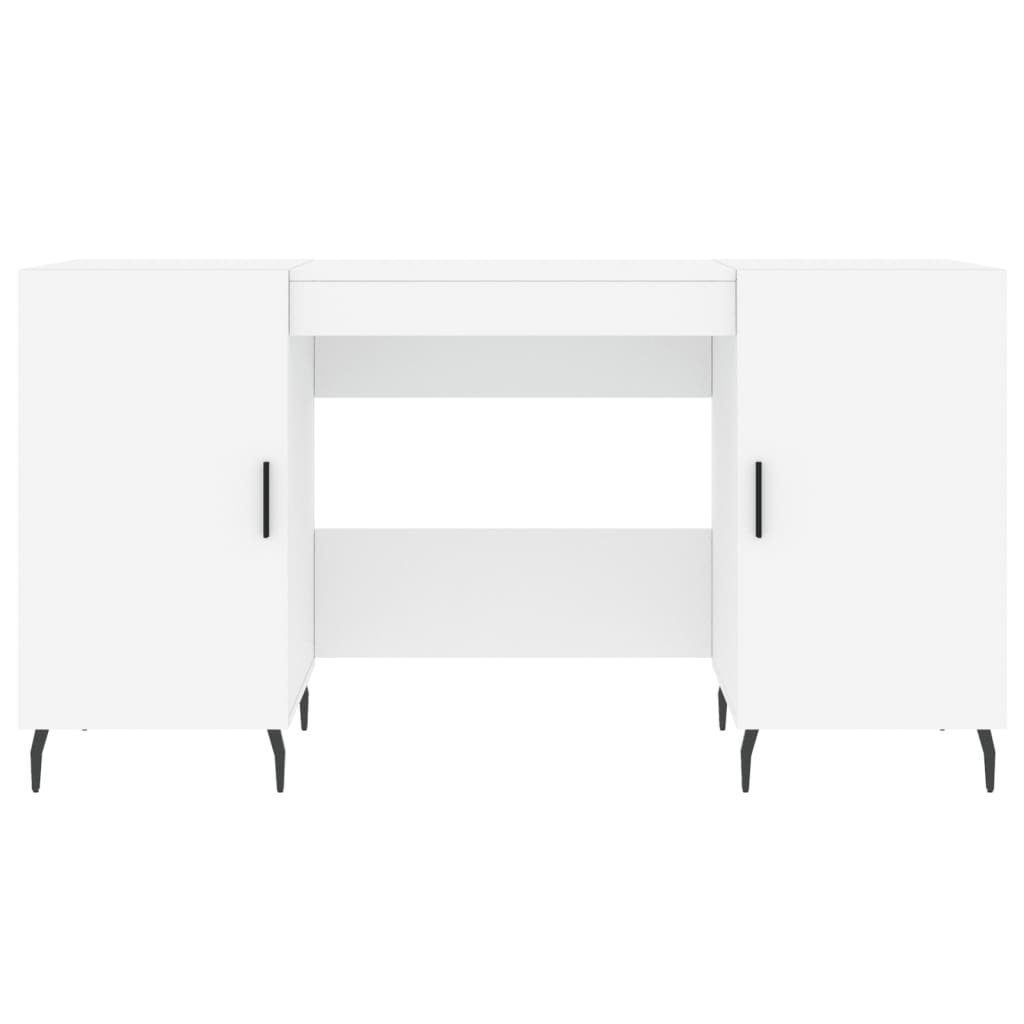 furnicato Weiß Holzwerkstoff cm Schreibtisch 140x50x75