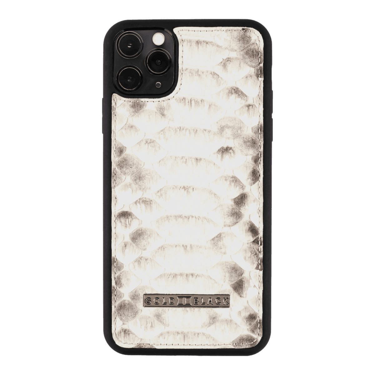 Handyhülle GOLDBLACK iPhone 11 Pro Max Lederhülle Python Natural