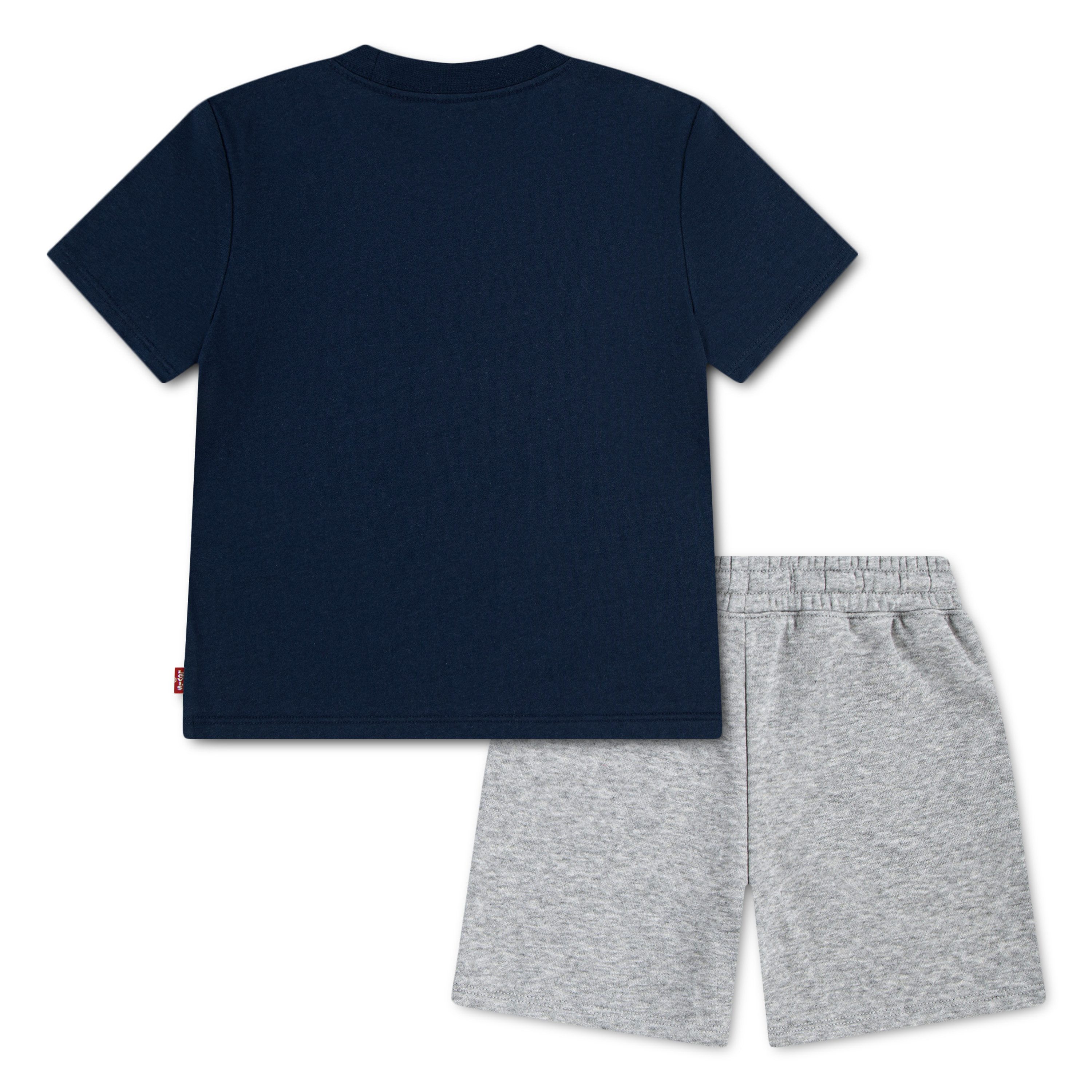 Levi's® Kids T-Shirt & Sweatbermudas LVB BATWING TEE & KNIT SHORT (Set, 2-tlg) mit kleinem Logo-Batwing-Print