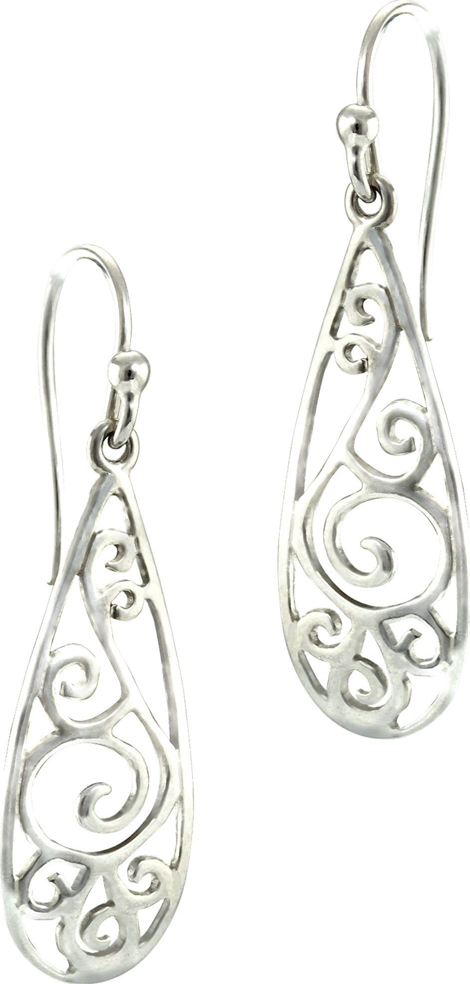 SilberDream Paar Ohrhänger SilberDream Ohrringe Ohrhänger 925 Silber (Ohrhänger), Damen Ohrhänger Ornament aus 925 Sterling Silber, Farbe: silber