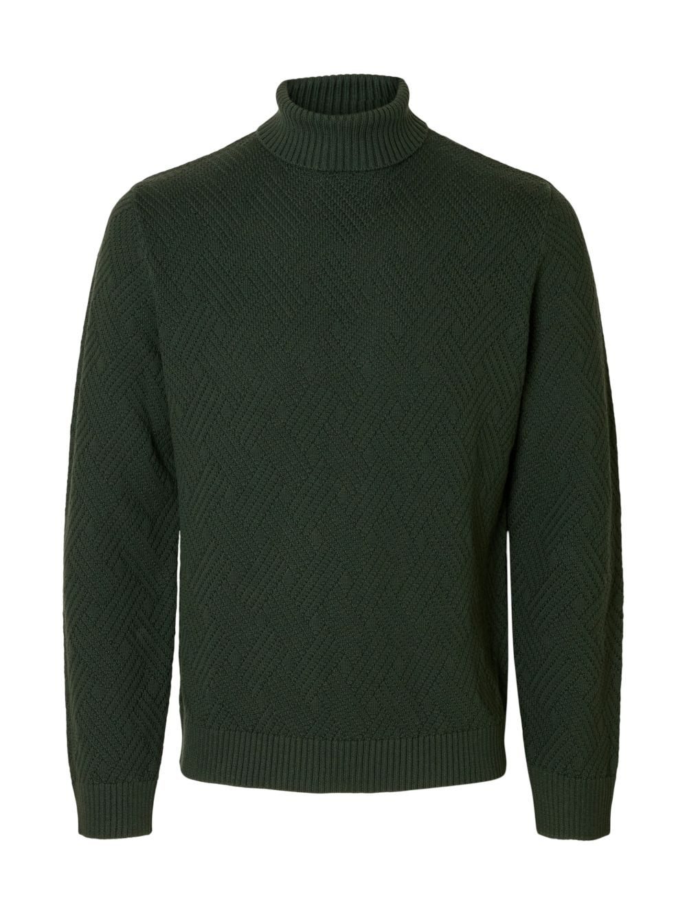SELECTED HOMME Strickpullover SLHTREVOR LS KNIT STRUCTURE ROLL NECK aus Bau günstig online kaufen