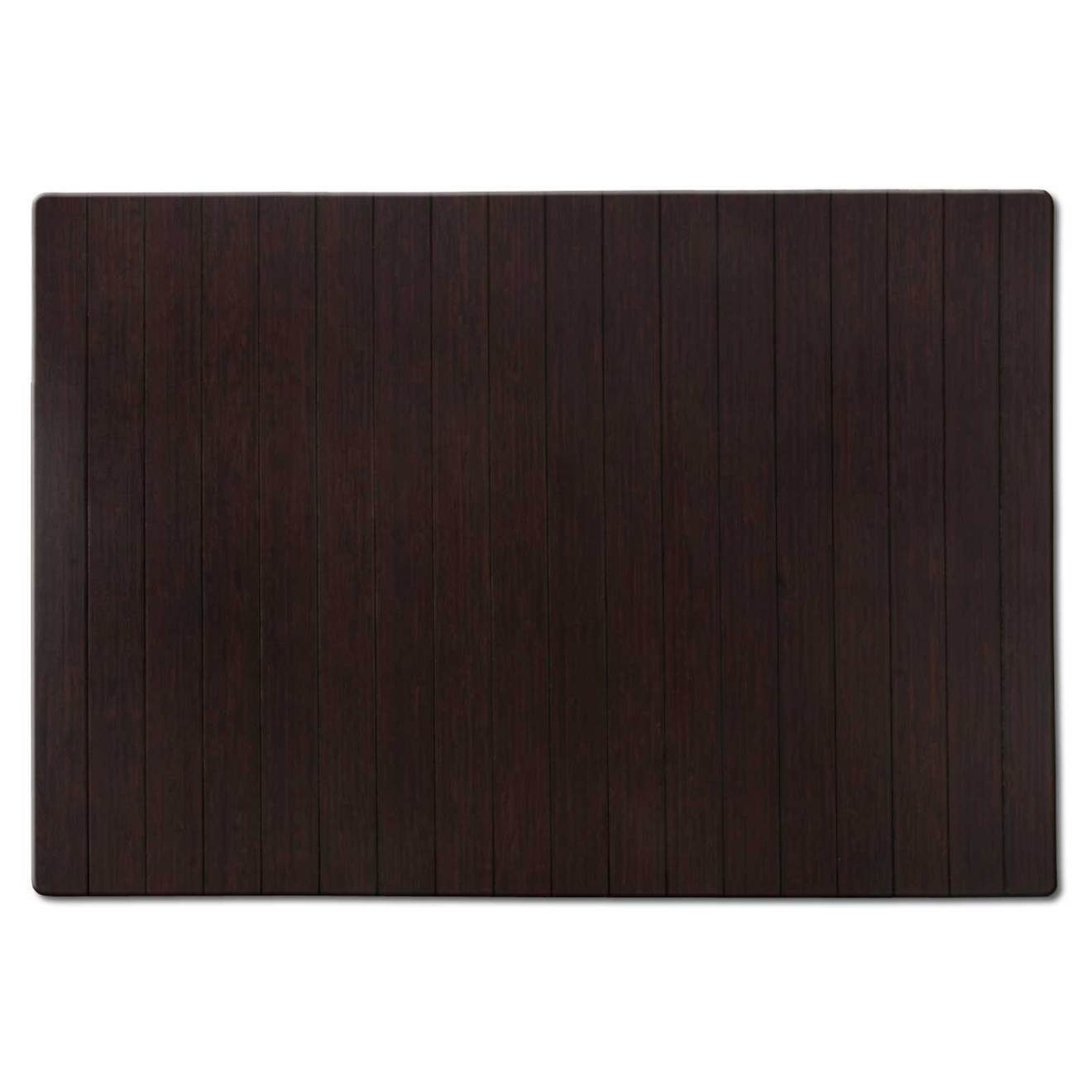 Karat Badematte Bambusmatte Emily, Teppich Bambus, Bambusteppich fürs Wohnzimmer, Höhe 8 mm, Robust, Strapazierfähig, Langlebig, Stabil, Bambus, Rechteckig, rutschhemmender Rücken