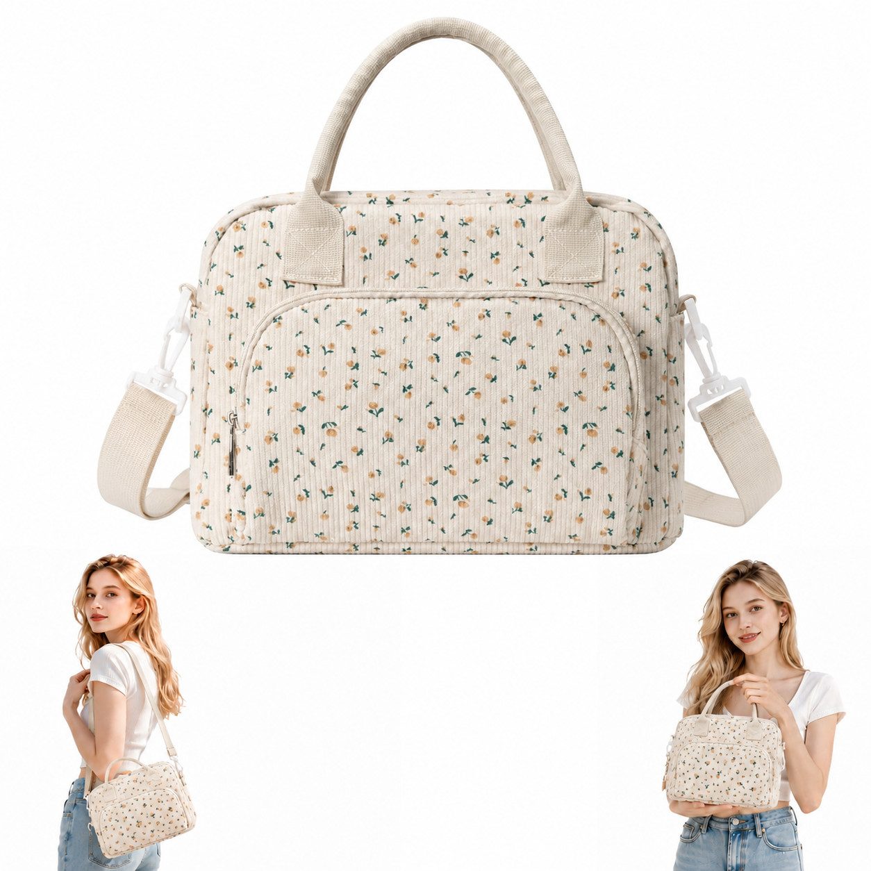 Diwzbyn Lunchbox Lunchbag 12L Isoliert, Kühltasche, Auslaufsicher, Wiederverwendbar, Mit verstellbarem Schulterriemen für Arbeit, Picknick & Outdoor