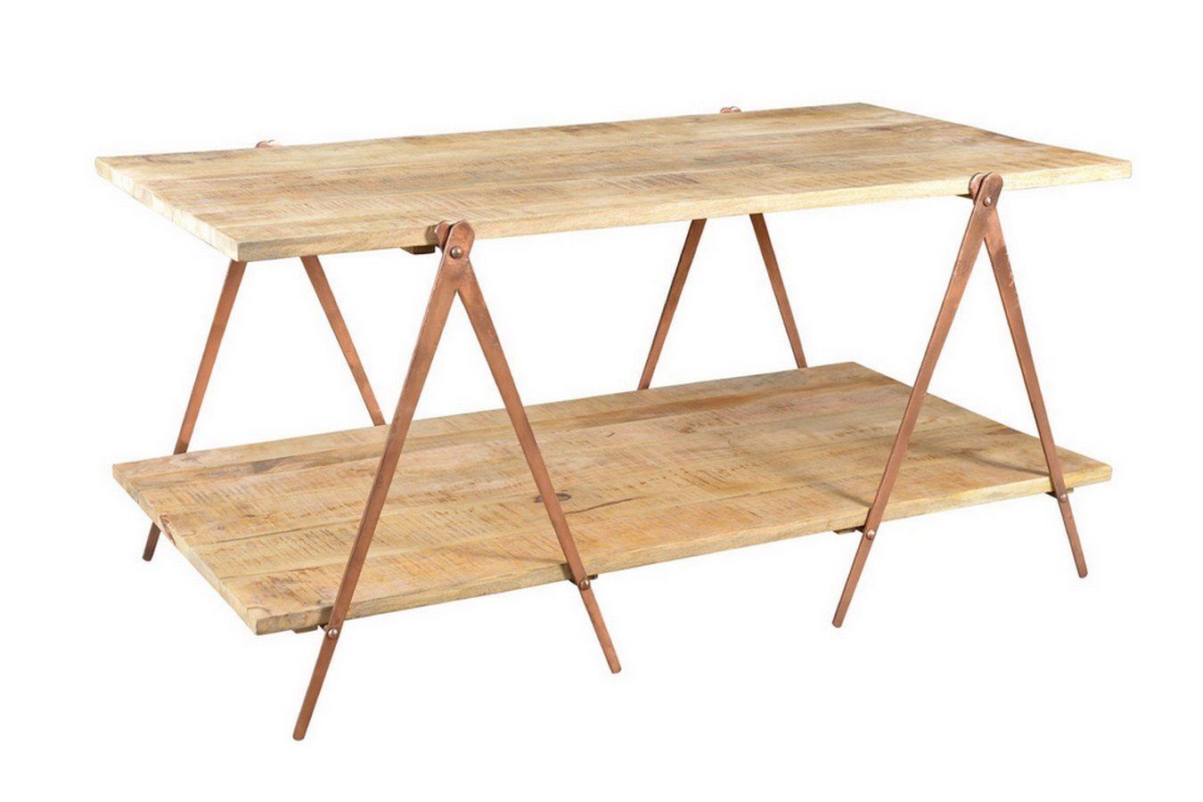 daslagerhaus living Regal Display Tisch Warenträger Massivholz 170*96 cm