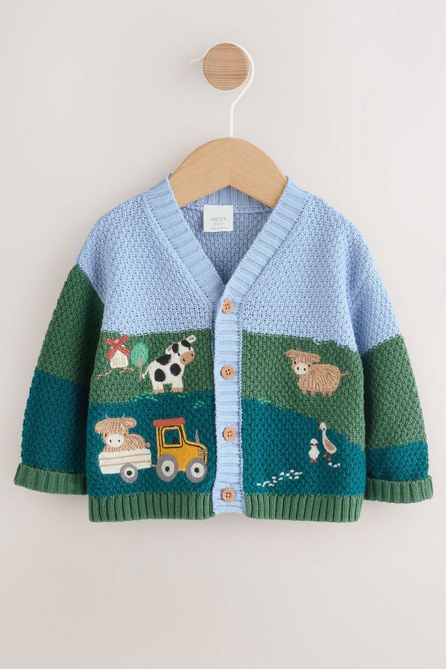 Next Strickjacke Baby-Strickjacke mit Stickerei (1-tlg)