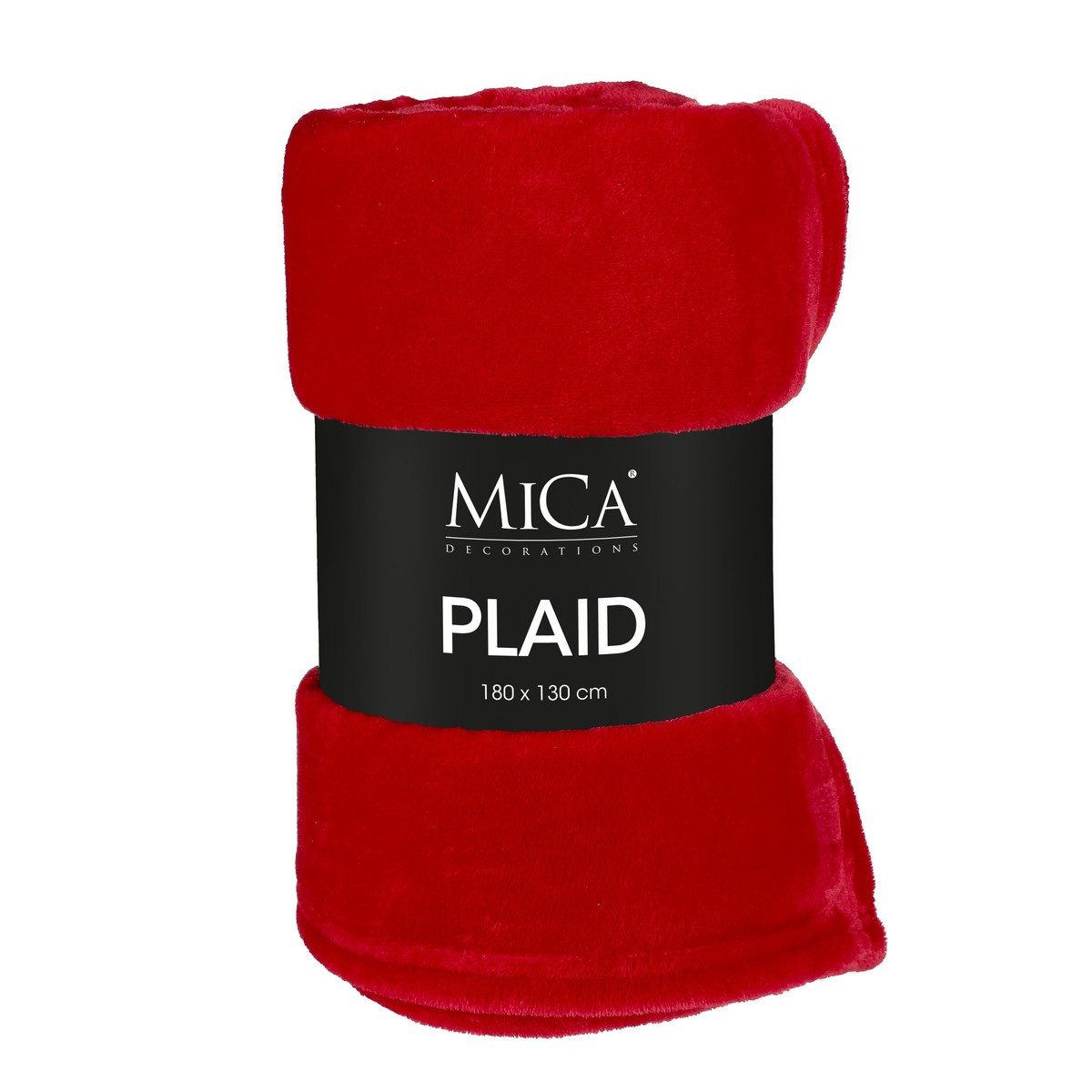 Plaid Mica Decorations Famke Fleecedecke rot - l180xb130cm, Mica Decorations