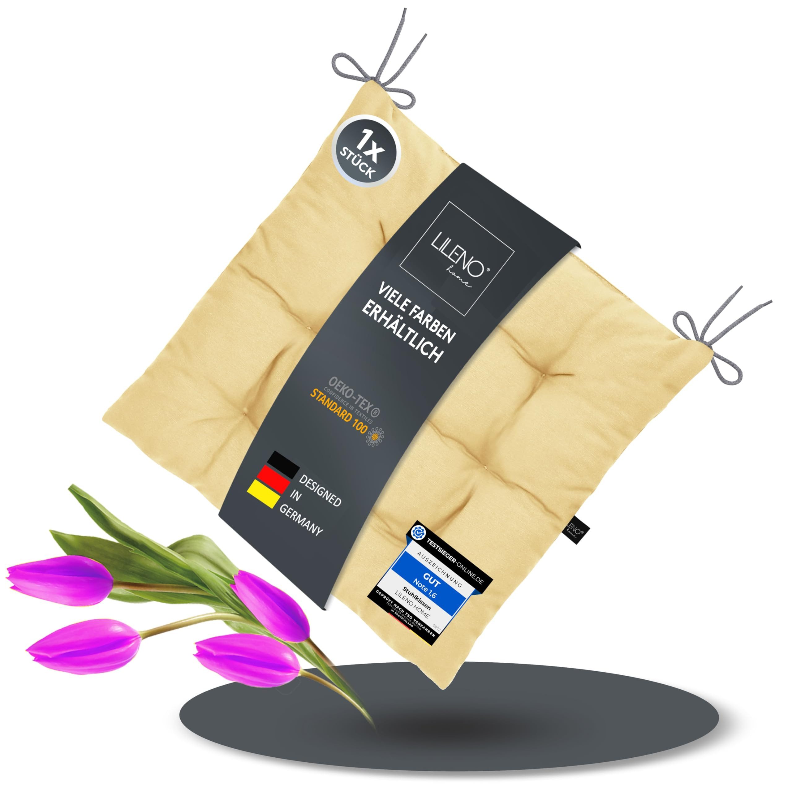 LILENO HOME Stuhlkissen Sitzkissen für Gartenstuhl, günstig online kaufen