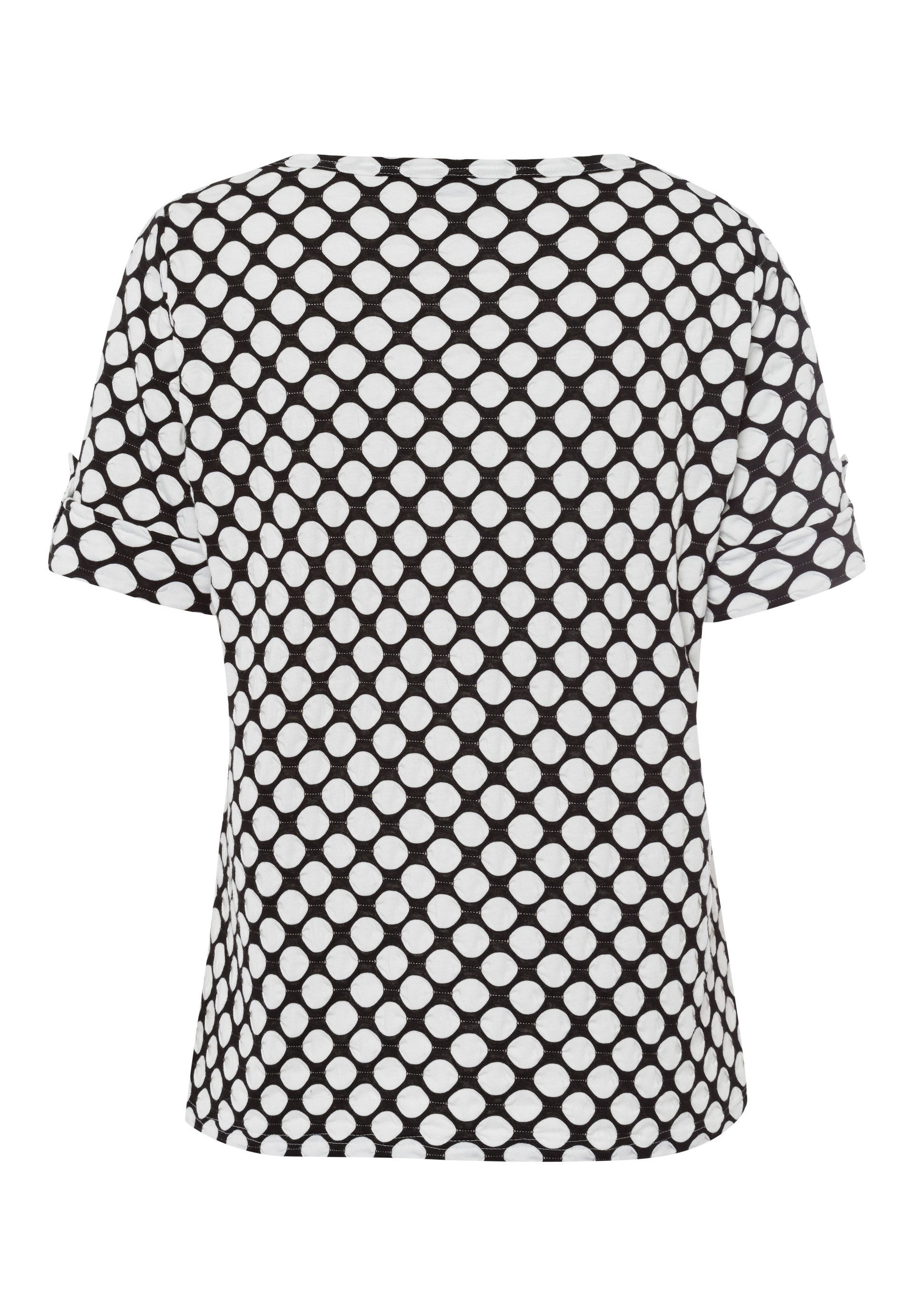FRANK WALDER Kurzarmshirt mit Kreisdessin günstig online kaufen