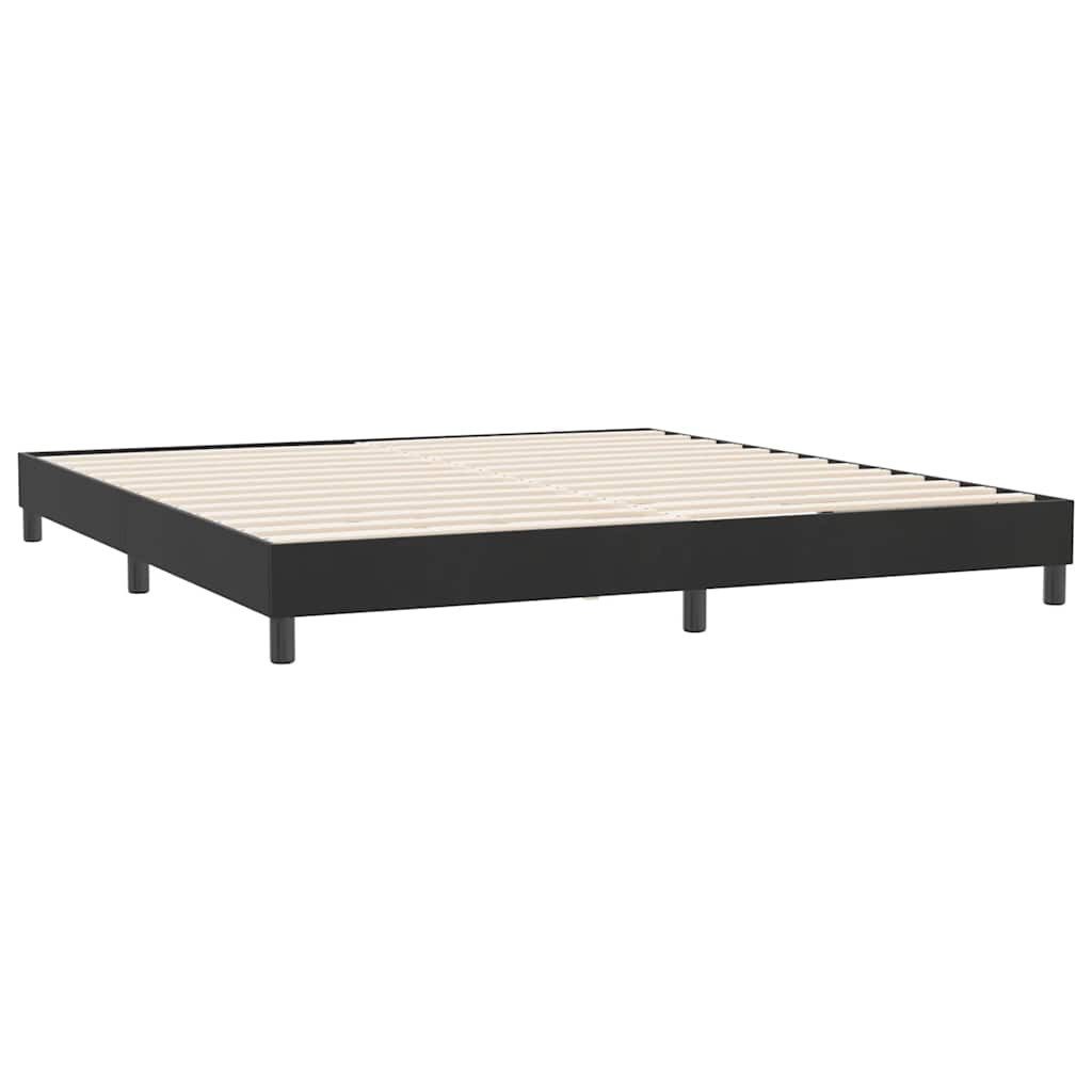 vidaXL Bett Boxspringbett ohne Matratze Schwarz 180x210 cm Samt
