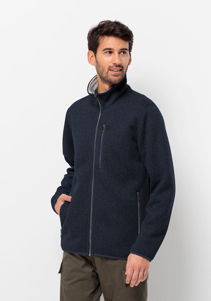 Jack Wolfskin Strickfleecejacke ROBSON FJORD JACKET night-blue